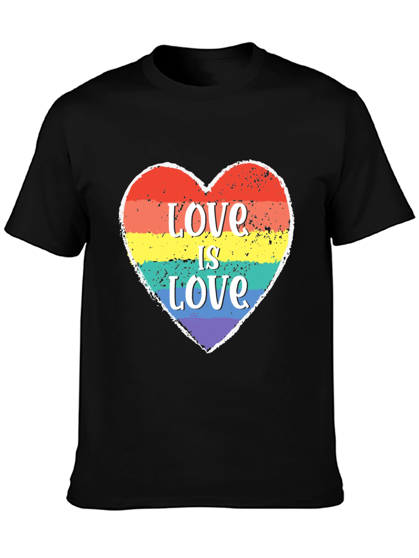 Love Is Love LGBTQ+ Heart Graphic Tee