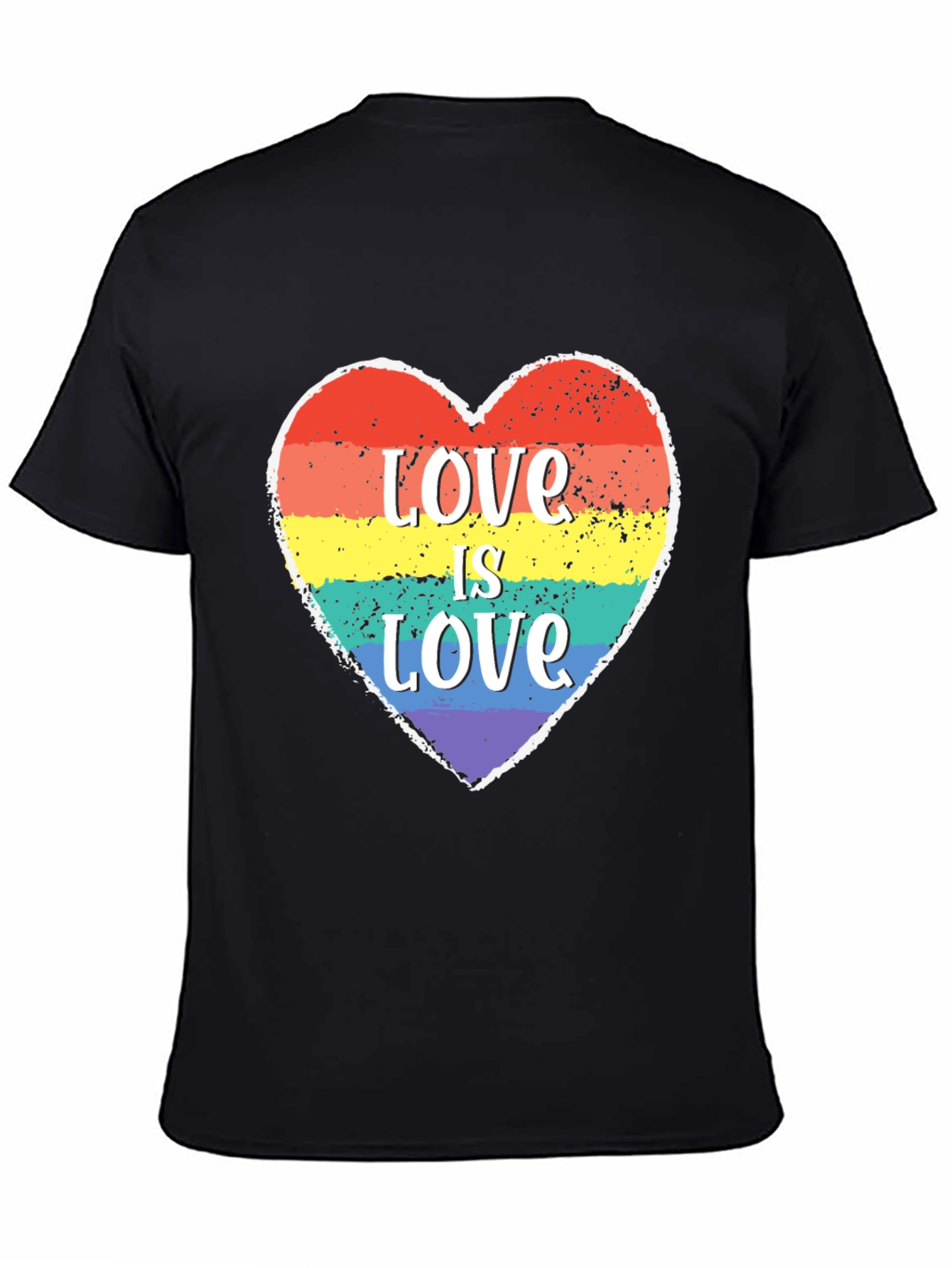Love Is Love LGBTQ+ Heart Graphic Tee