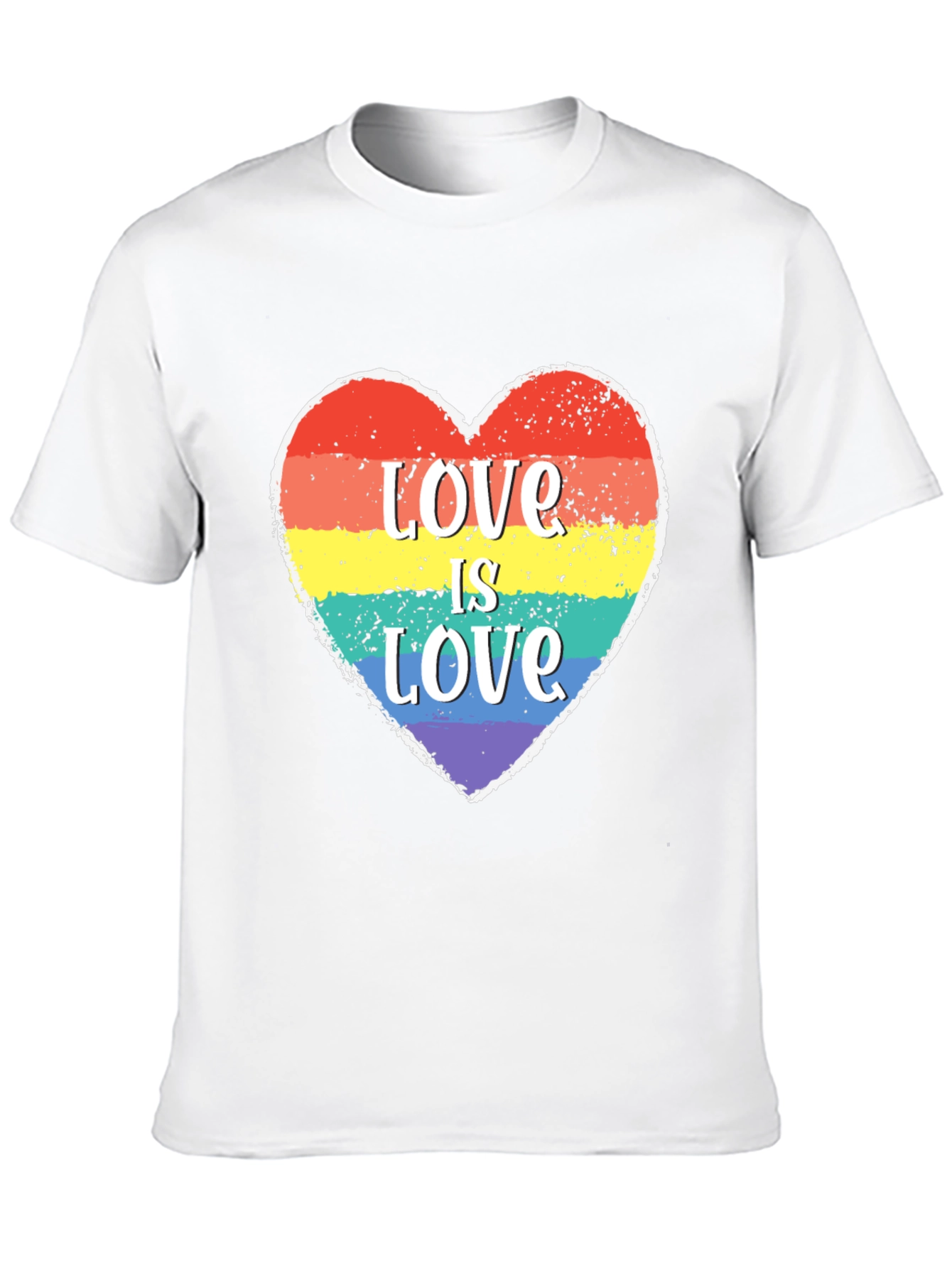 Love Is Love LGBTQ+ Heart Graphic Tee