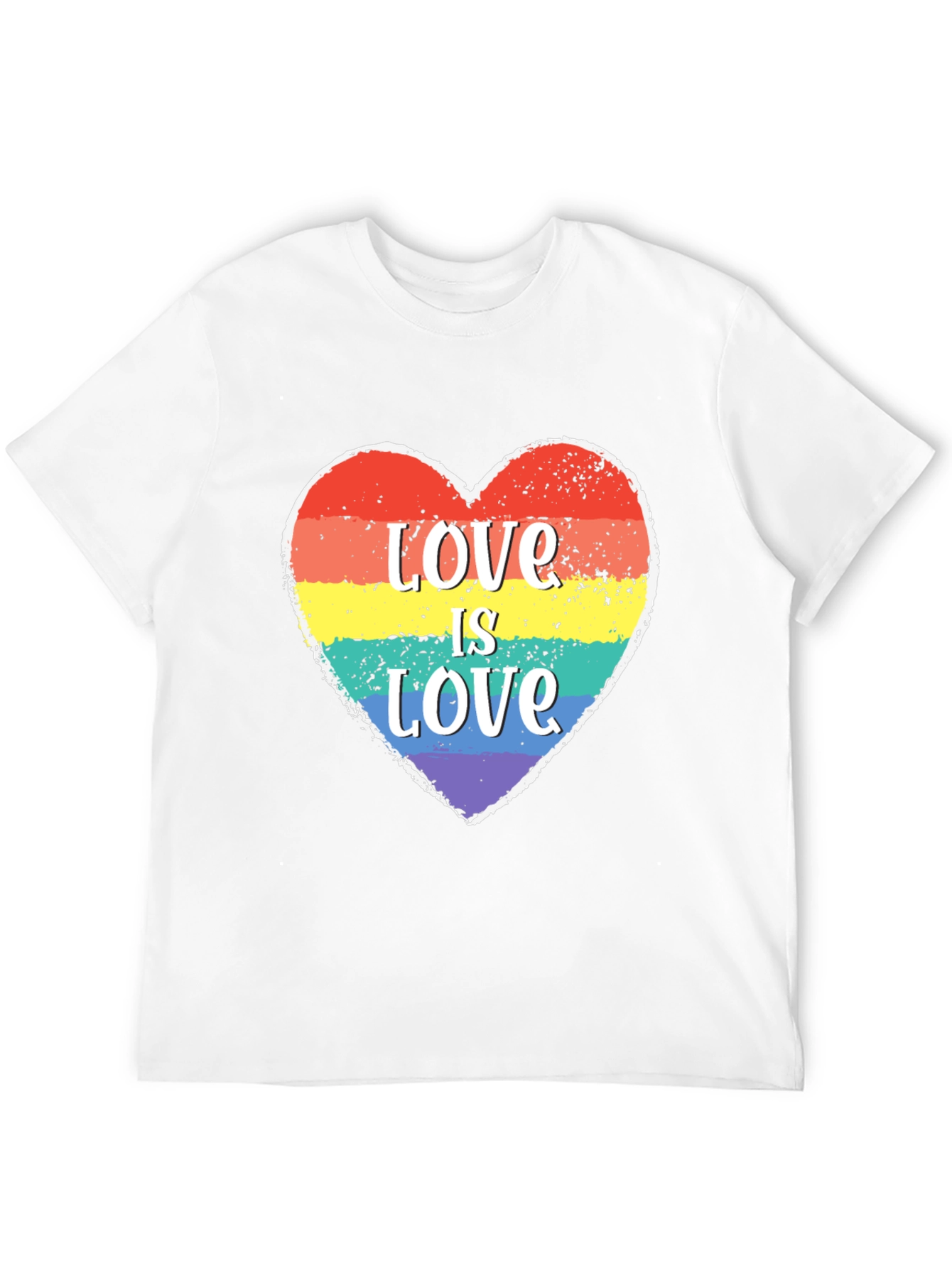 Love Is Love LGBTQ+ Heart Graphic Tee