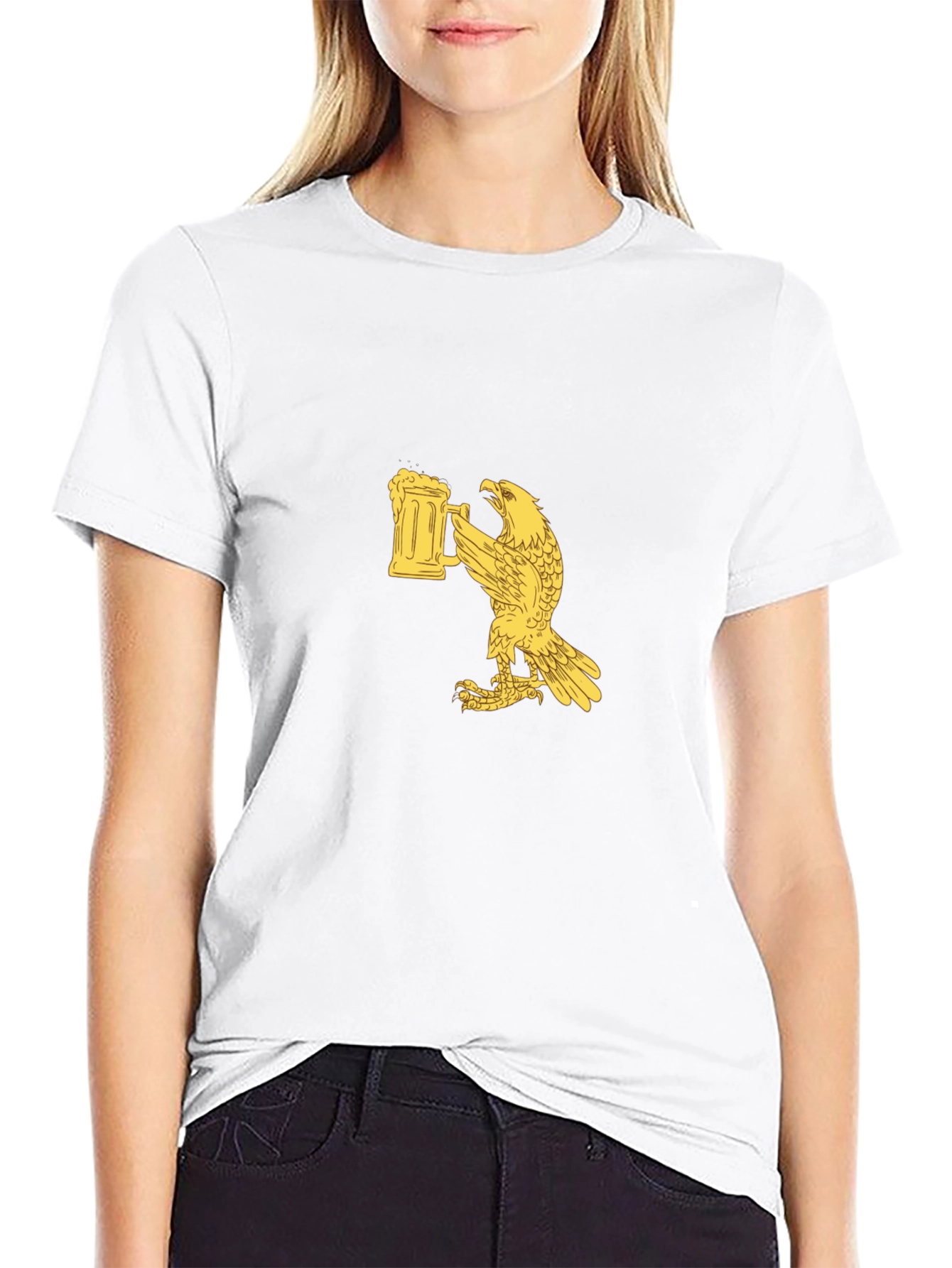 Eagle Beer Stein Graphic Tee - Black T-Shirt