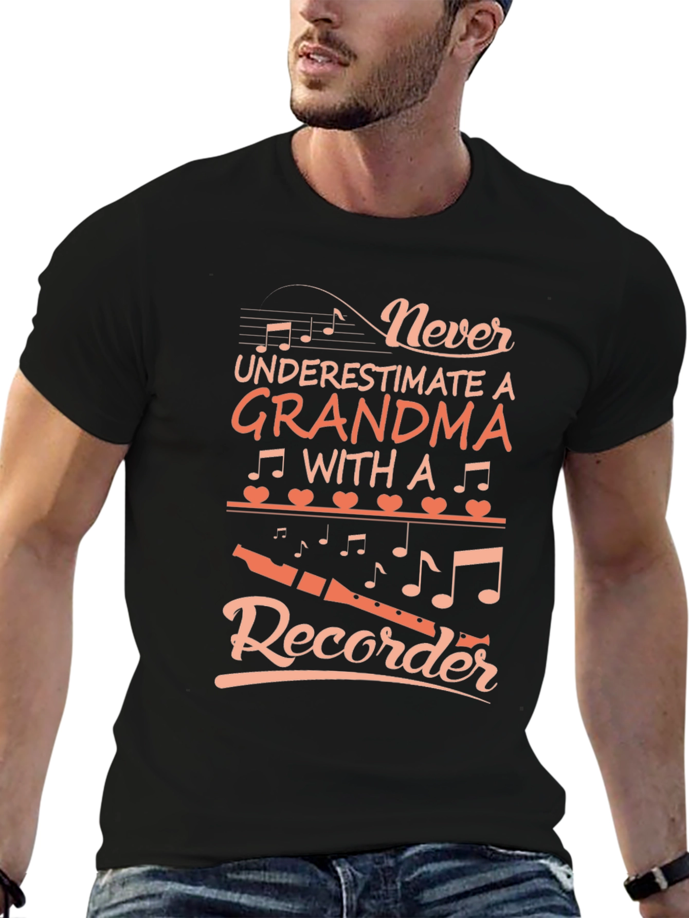 Grandma Recorder T-Shirt - Never Underestimate
