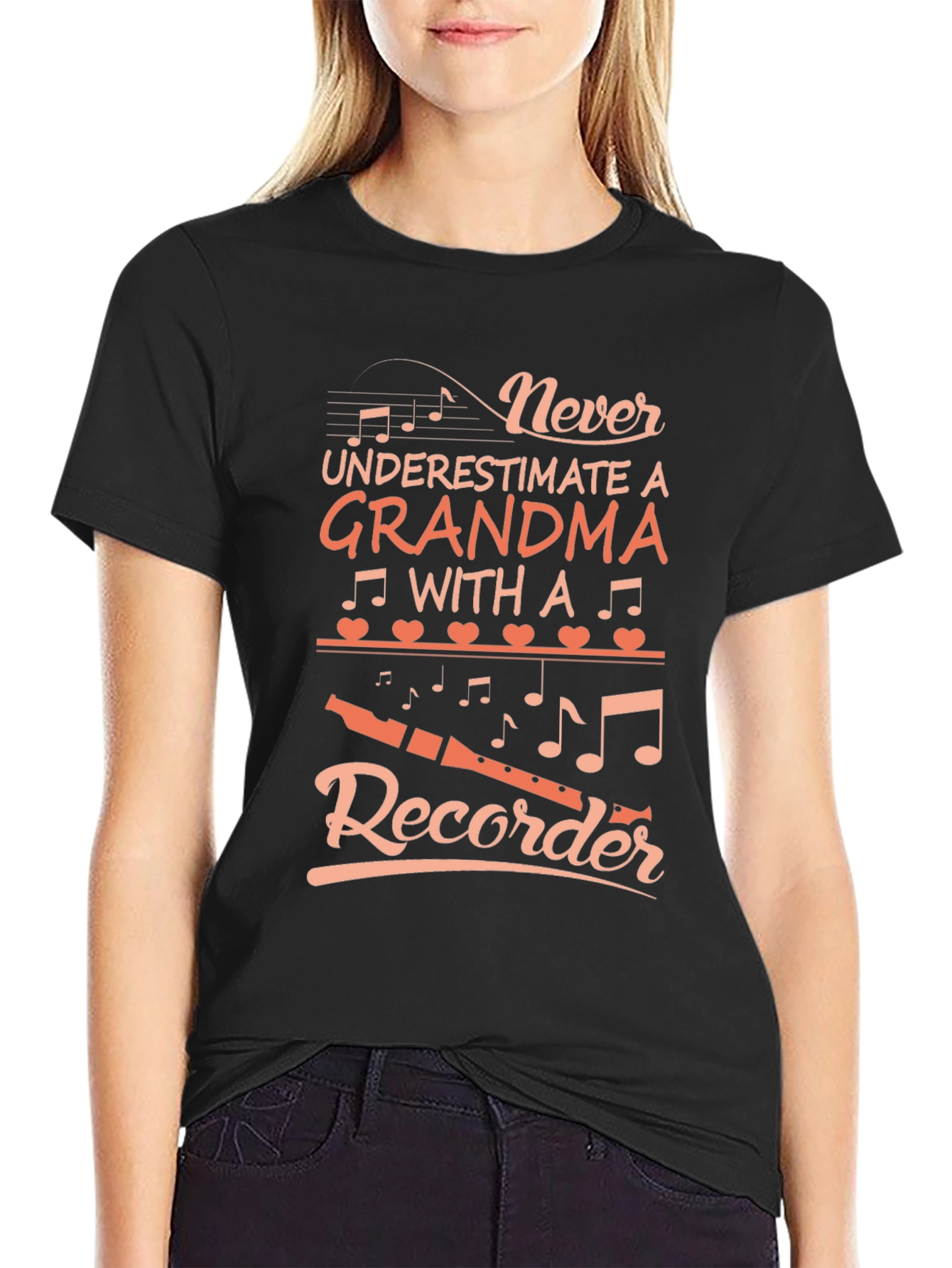 Grandma Recorder T-Shirt - Never Underestimate