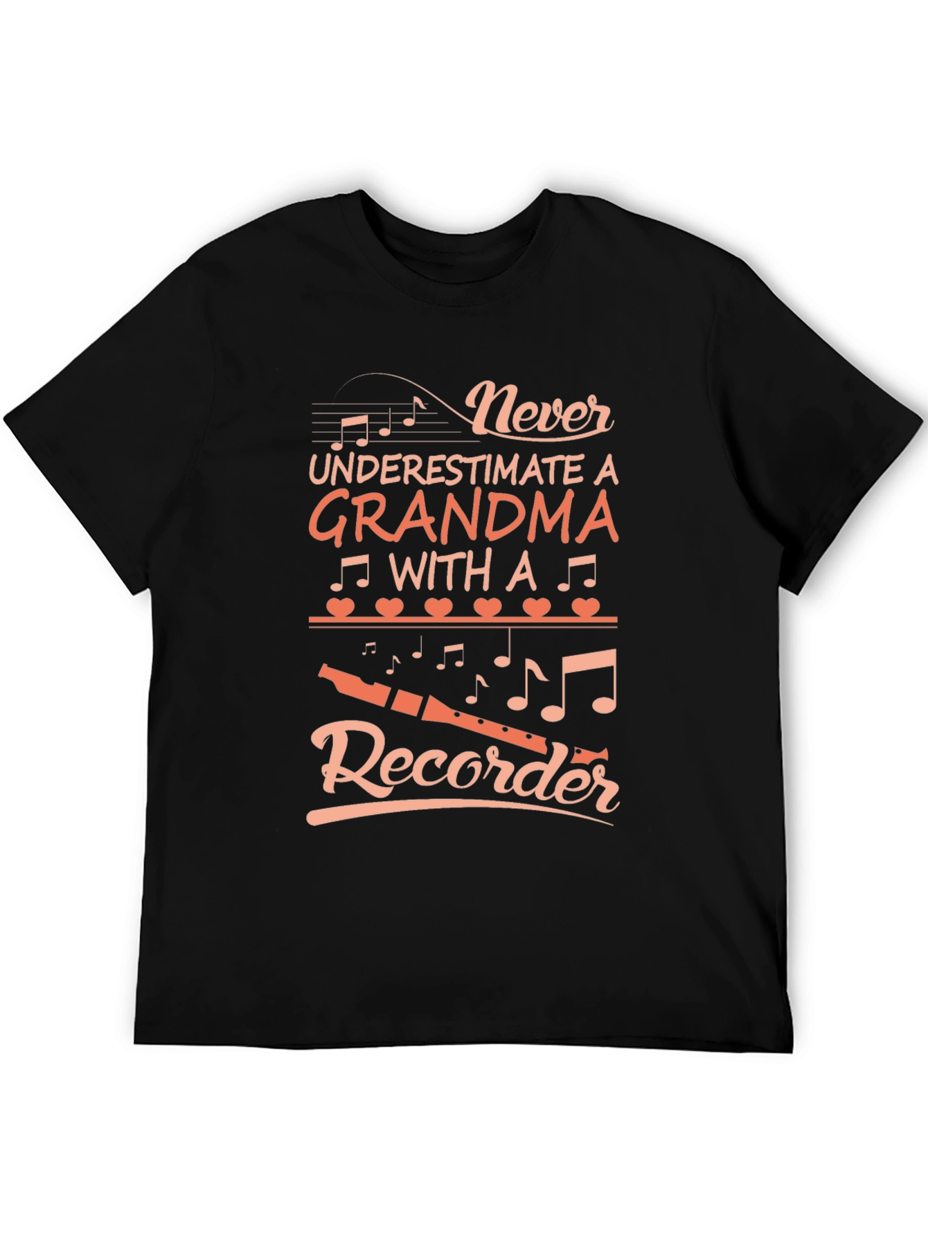 Grandma Recorder T-Shirt - Never Underestimate