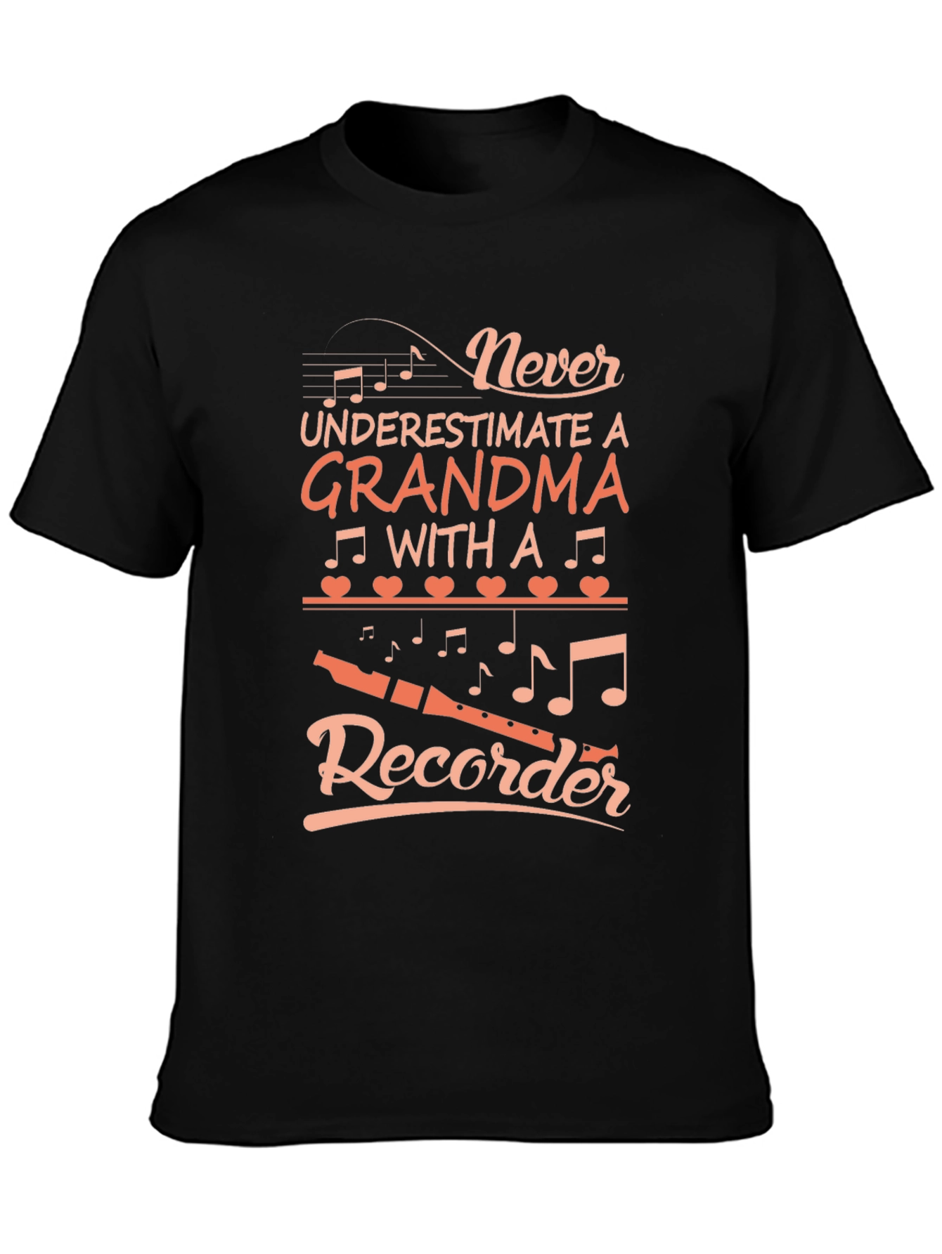 Grandma Recorder T-Shirt - Never Underestimate
