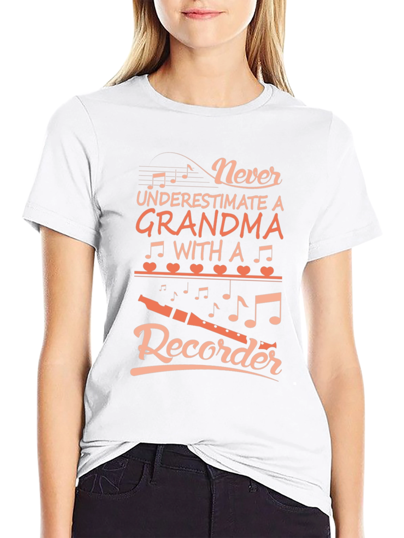 Grandma Recorder T-Shirt - Never Underestimate