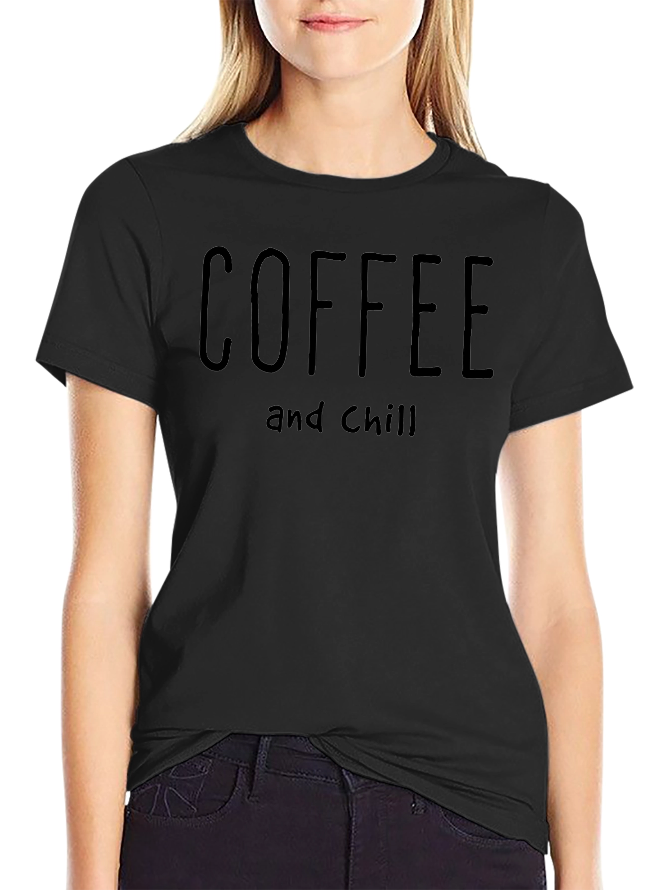 Coffee and Chill Black T-Shirt