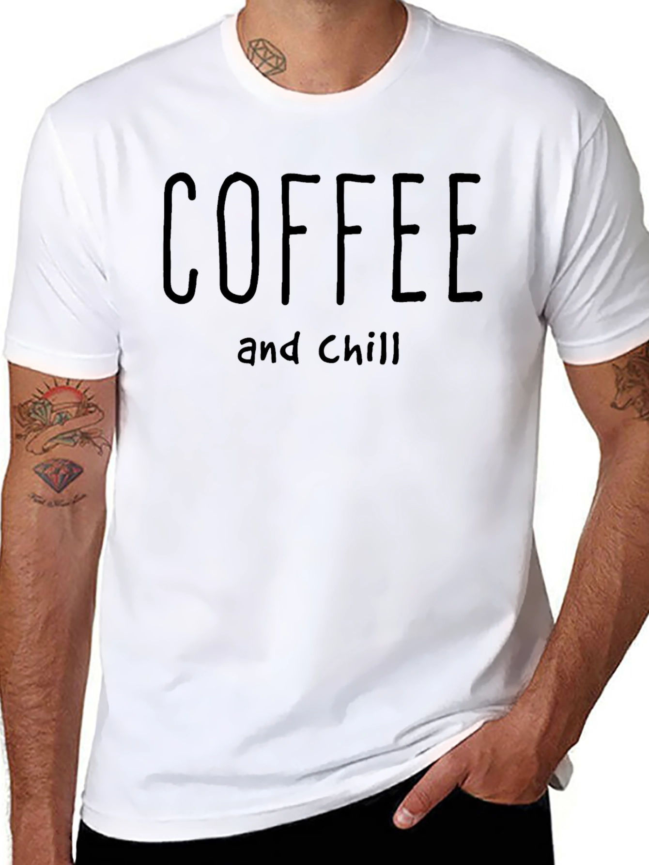Coffee and Chill Black T-Shirt
