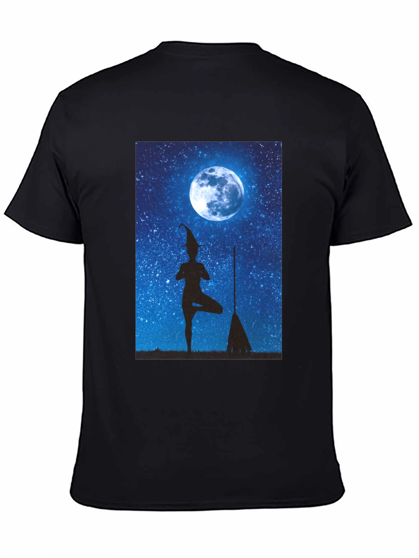 Witch Yoga Moon T-Shirt - Halloween Style