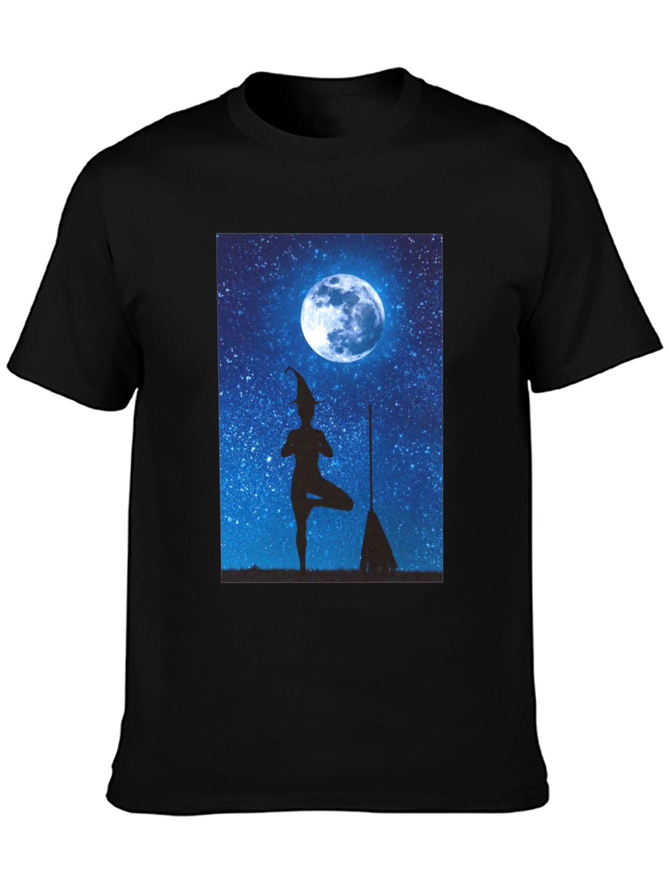 Witch Yoga Moon T-Shirt - Halloween Style
