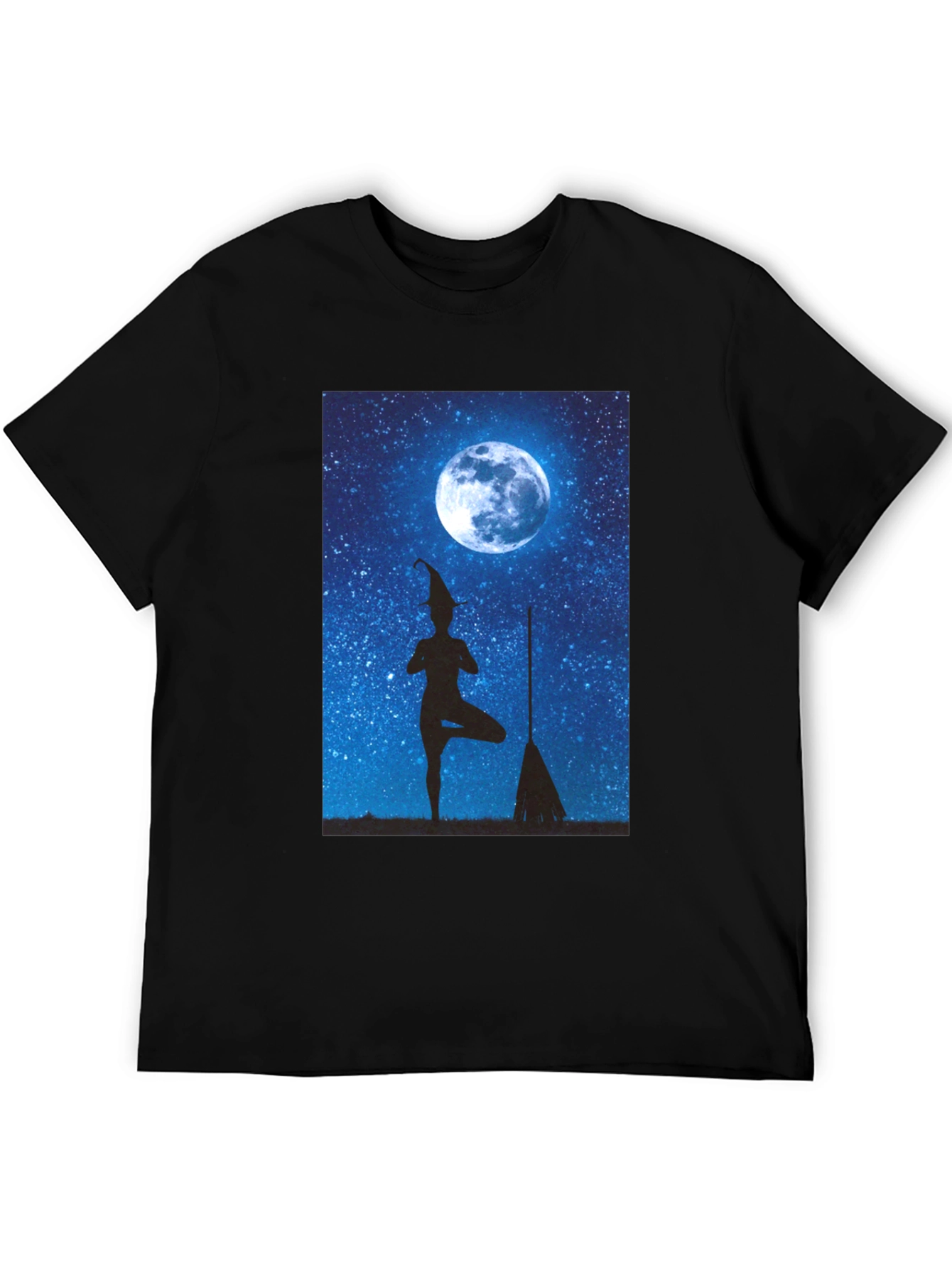 Witch Yoga Moon T-Shirt - Halloween Style