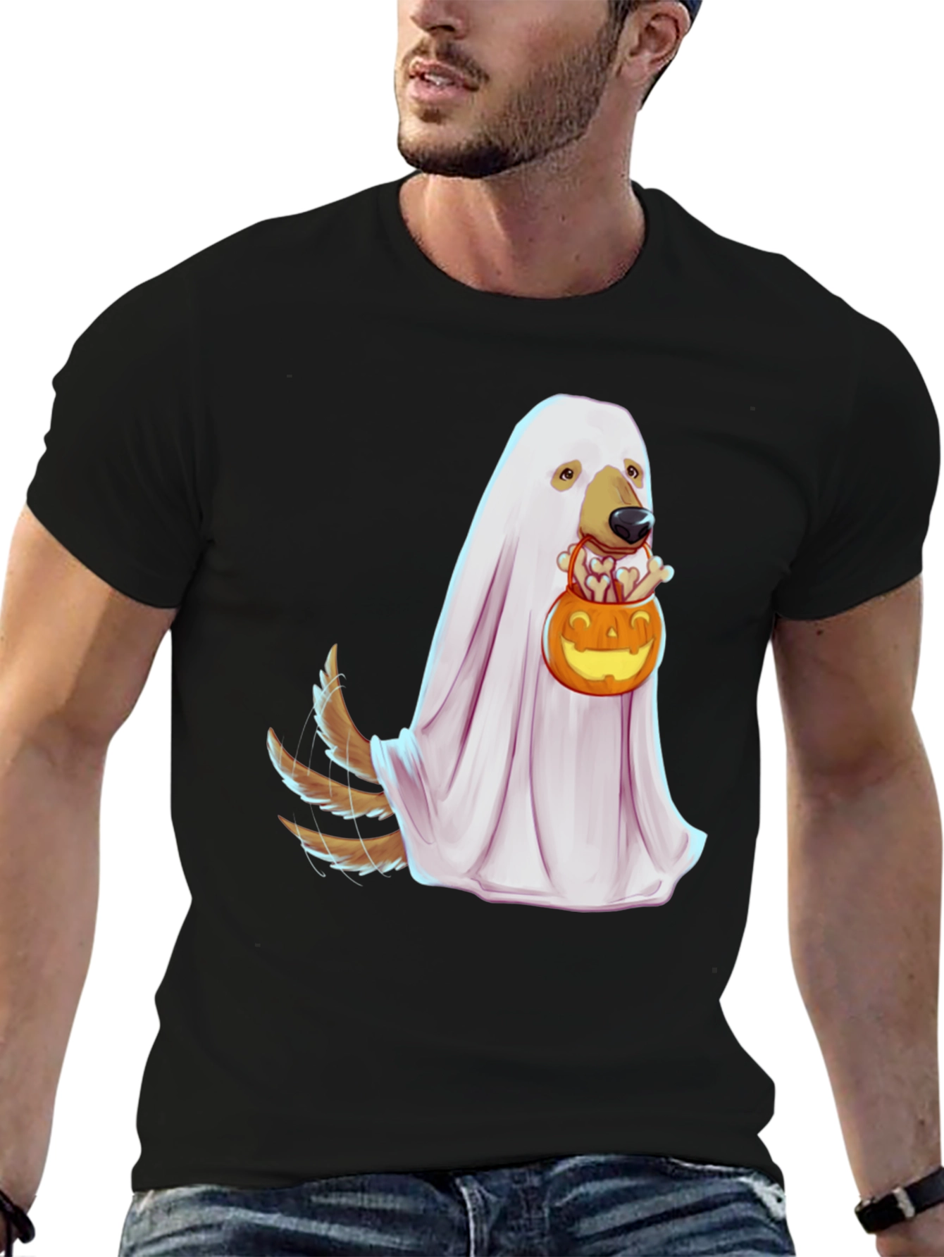 Dog Ghost Costume Halloween T-Shirt
