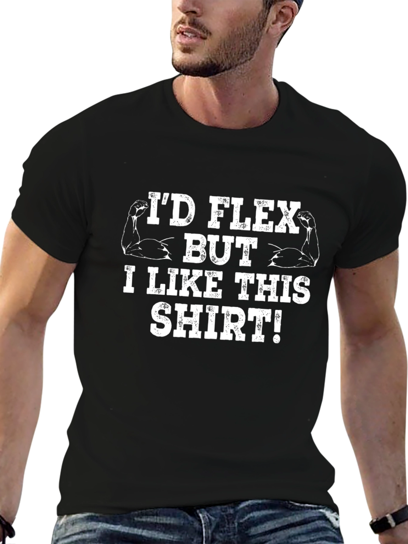Id Flex But I Like This Shirt Graphic Tee