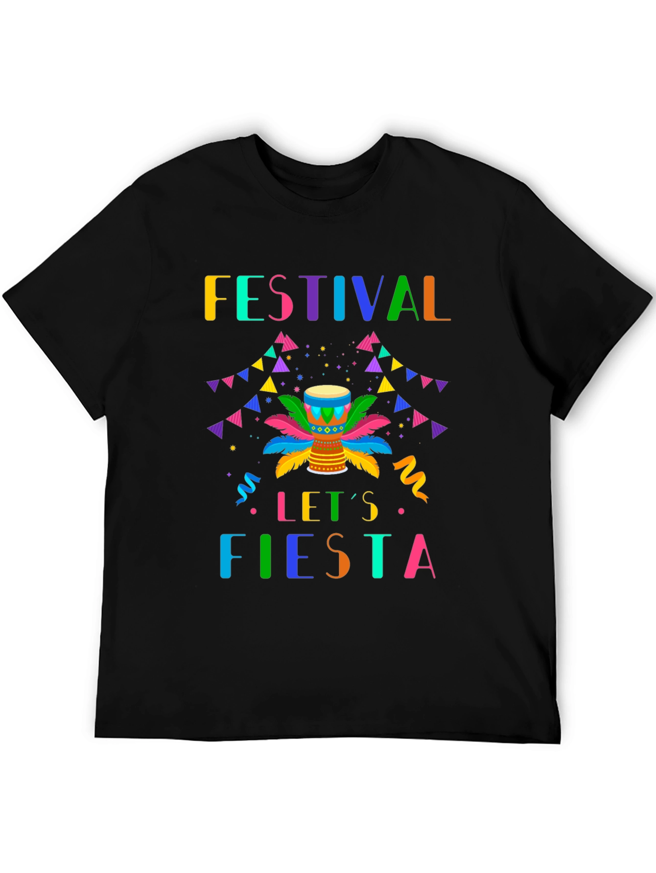 Festival Lets Fiesta Graphic T-Shirt