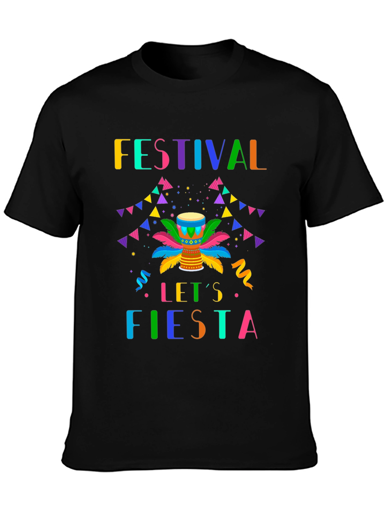 Festival Lets Fiesta Graphic T-Shirt