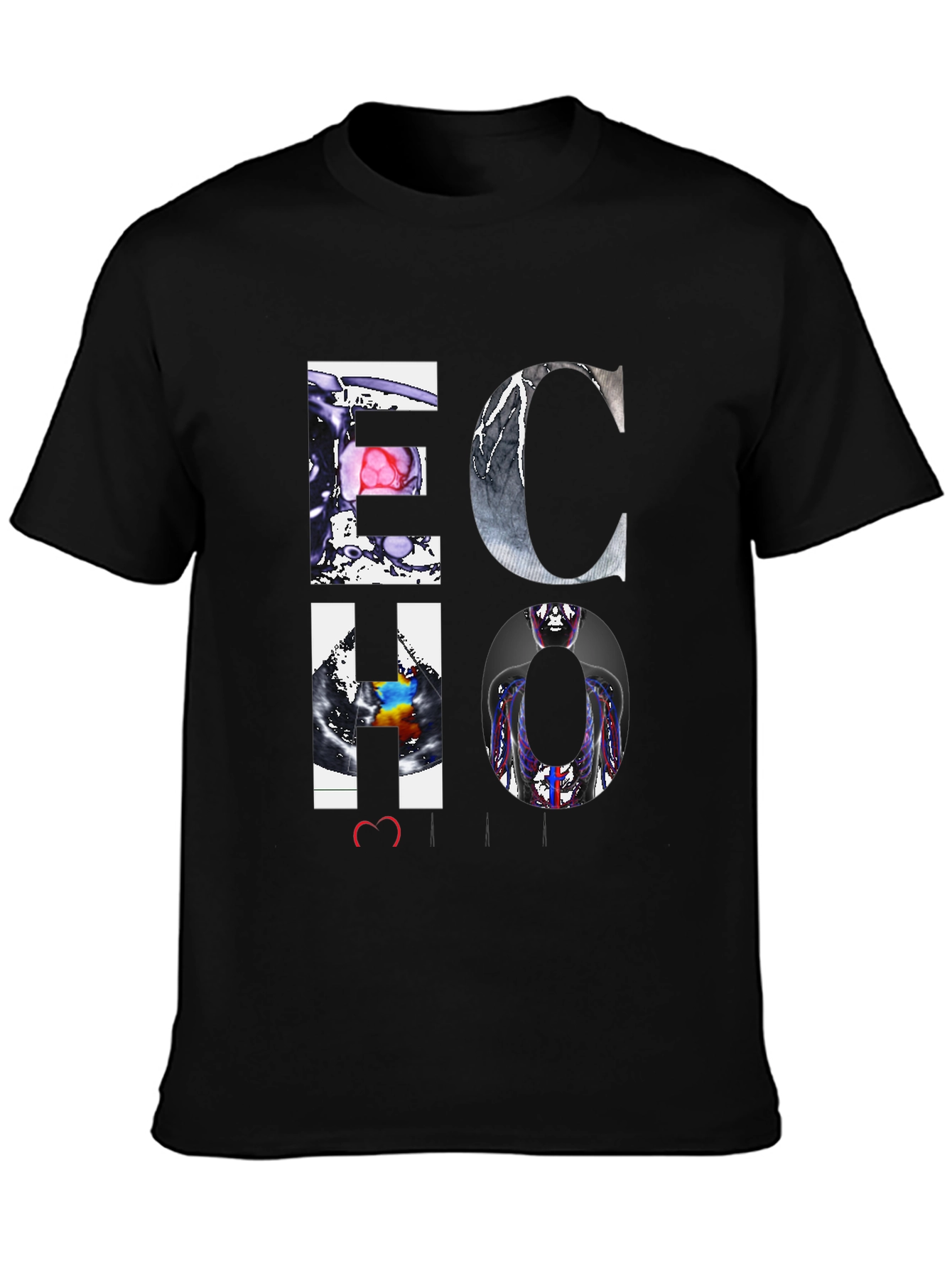 ECHO Graphic Print Tee - Medical Imaging Design