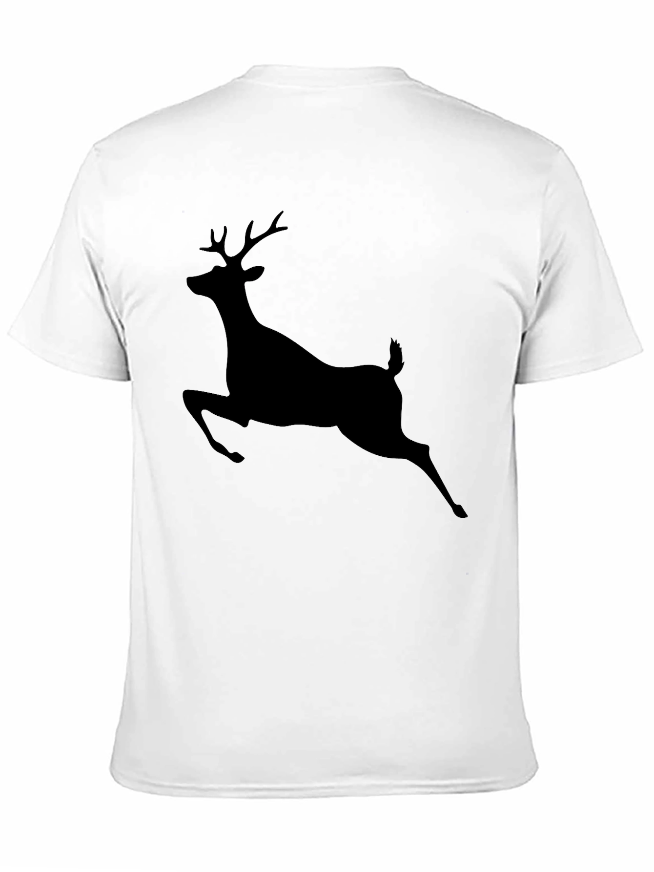 Mens Black Deer Graphic T-Shirt
