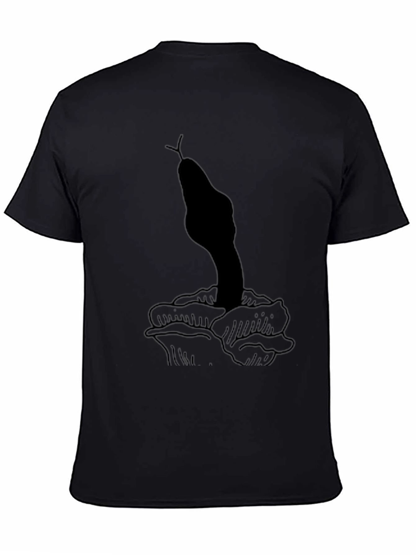 Snake & Rose Graphic T-Shirt - Unisex Black Tee