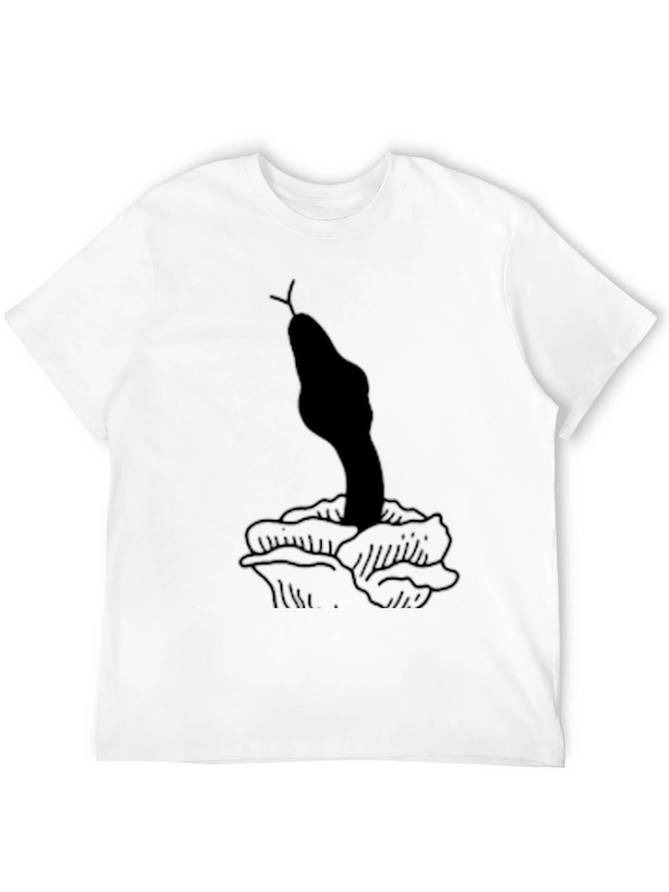 Snake & Rose Graphic T-Shirt - Unisex Black Tee