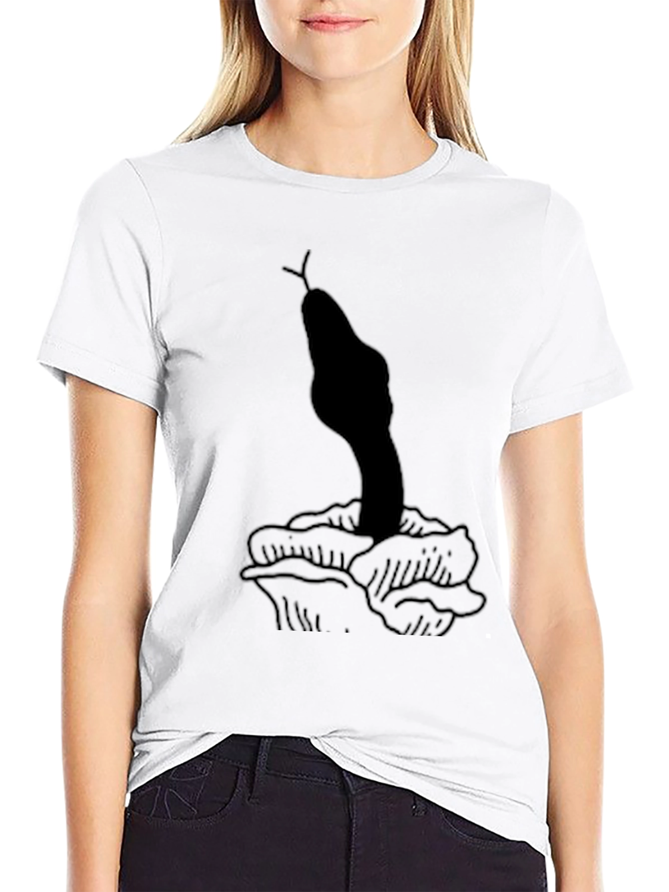 Snake & Rose Graphic T-Shirt - Unisex Black Tee
