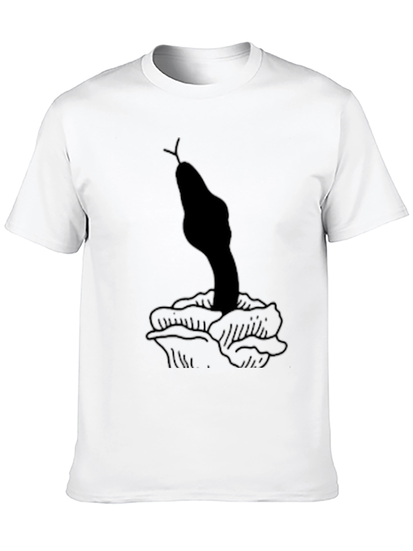 Snake & Rose Graphic T-Shirt - Unisex Black Tee