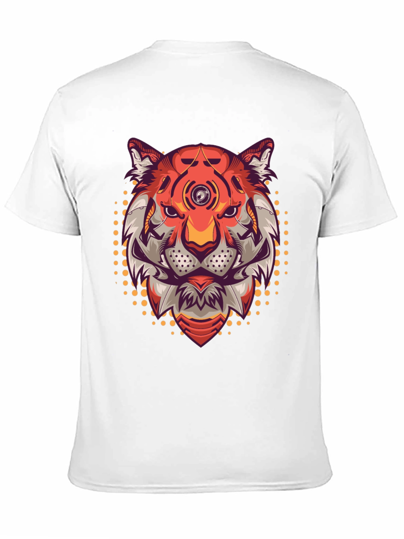 Cyberpunk Tiger Graphic T-Shirt - Cool Futuristic Design