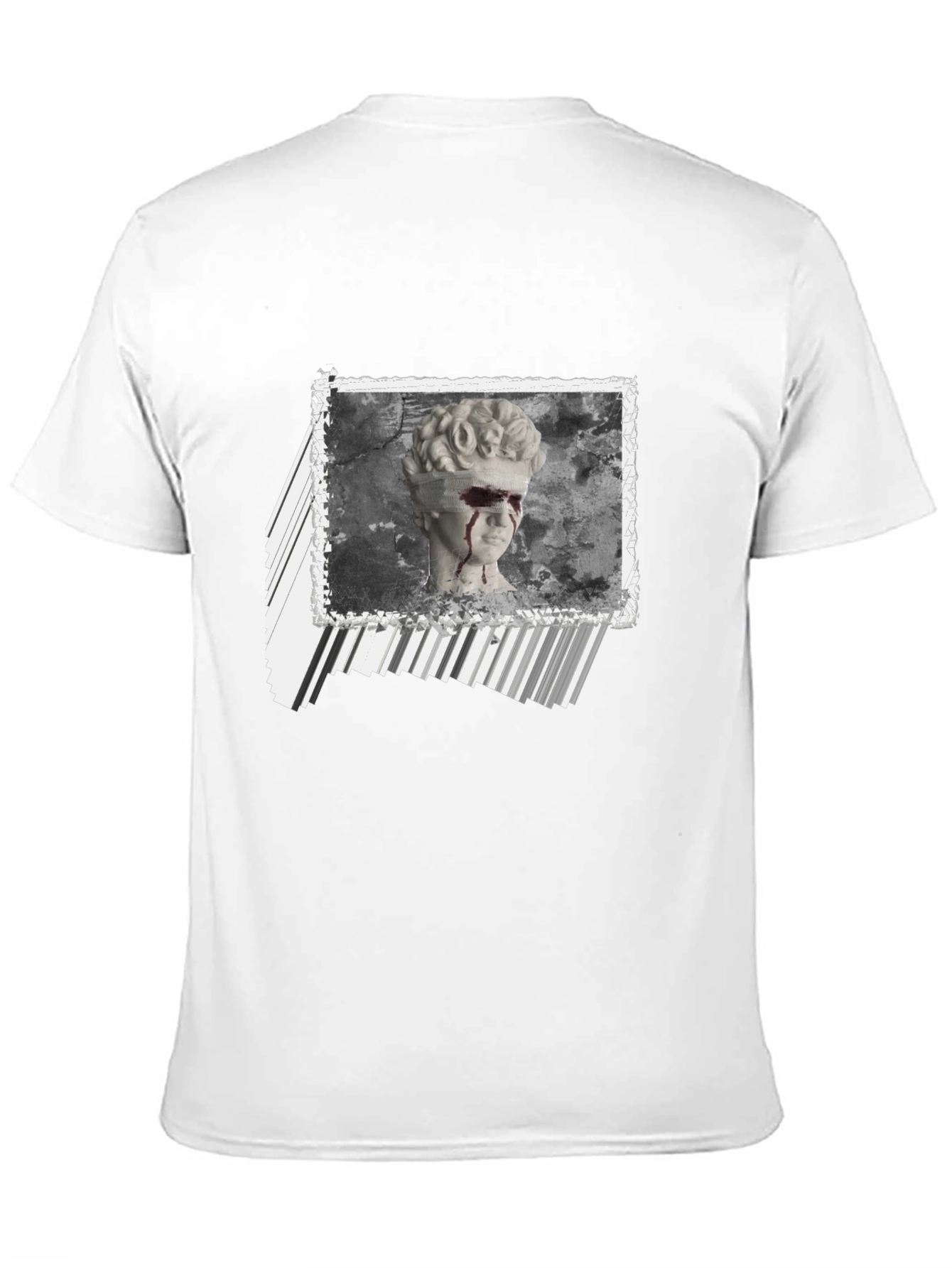 Statue Graphic Print Black T-Shirt