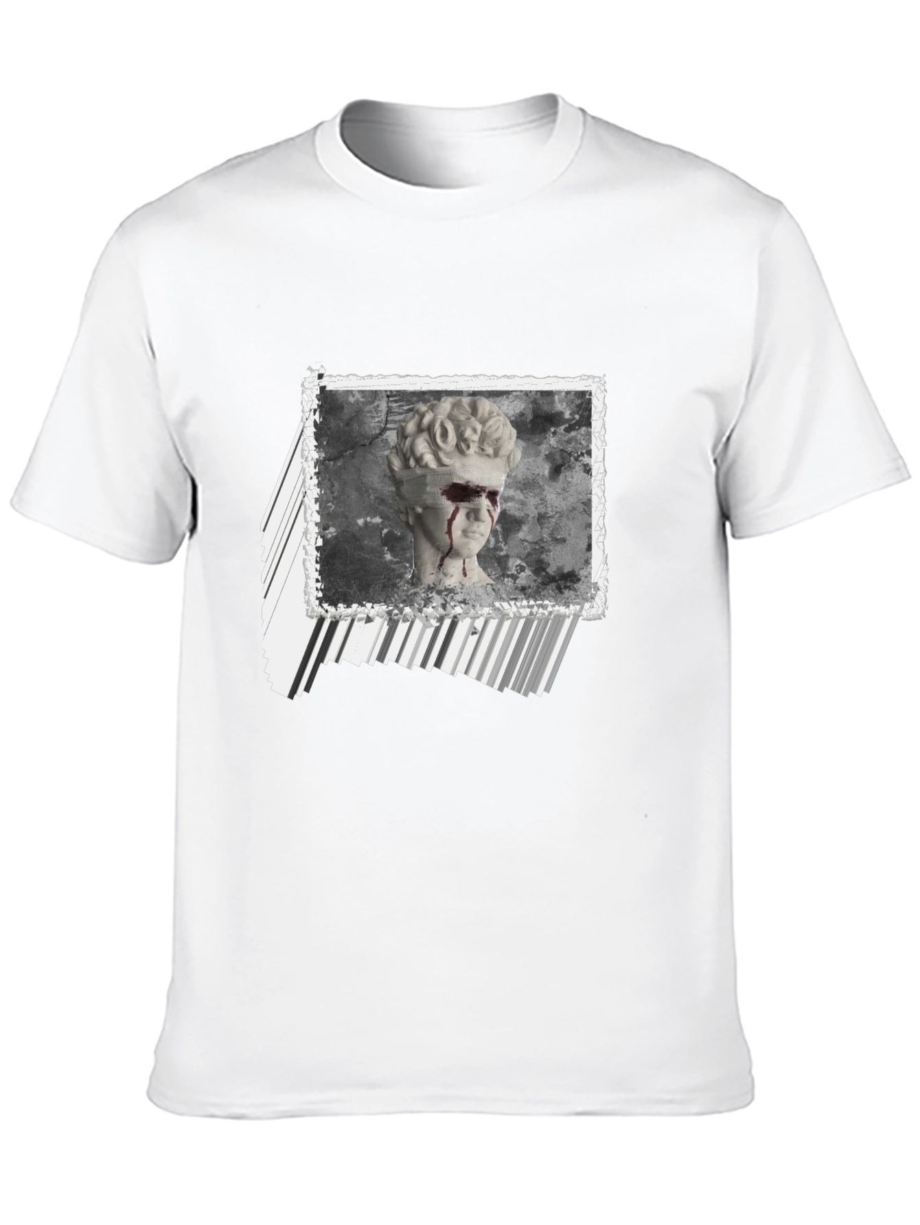Statue Graphic Print Black T-Shirt