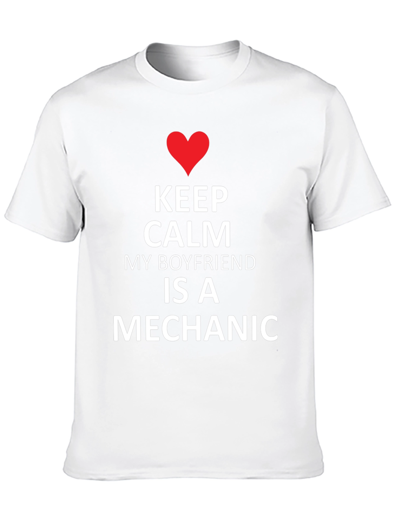 Keep Calm Boyfriend Mechanic Tee - Black