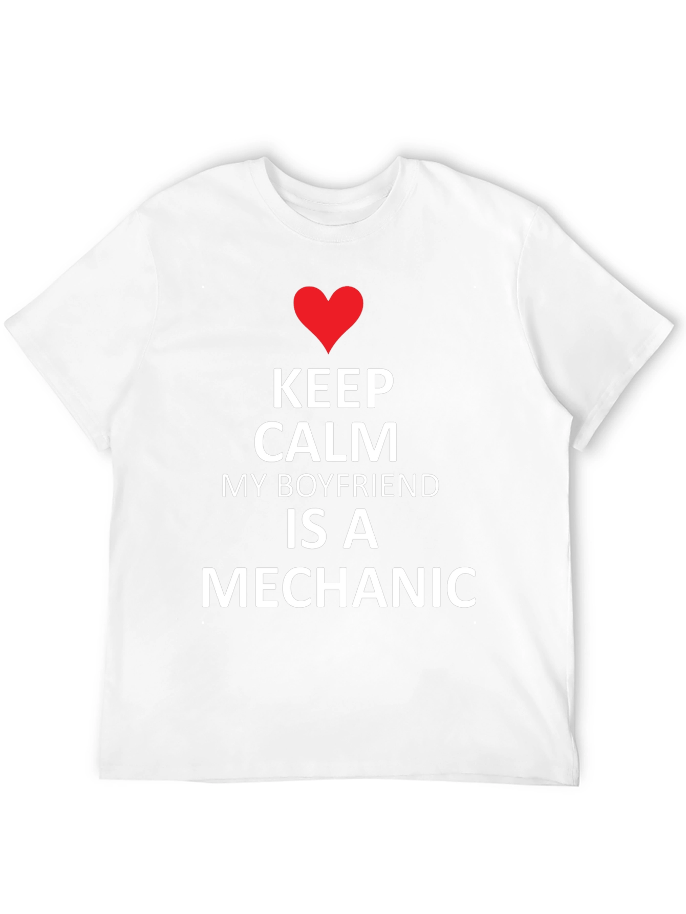 Keep Calm Boyfriend Mechanic Tee - Black