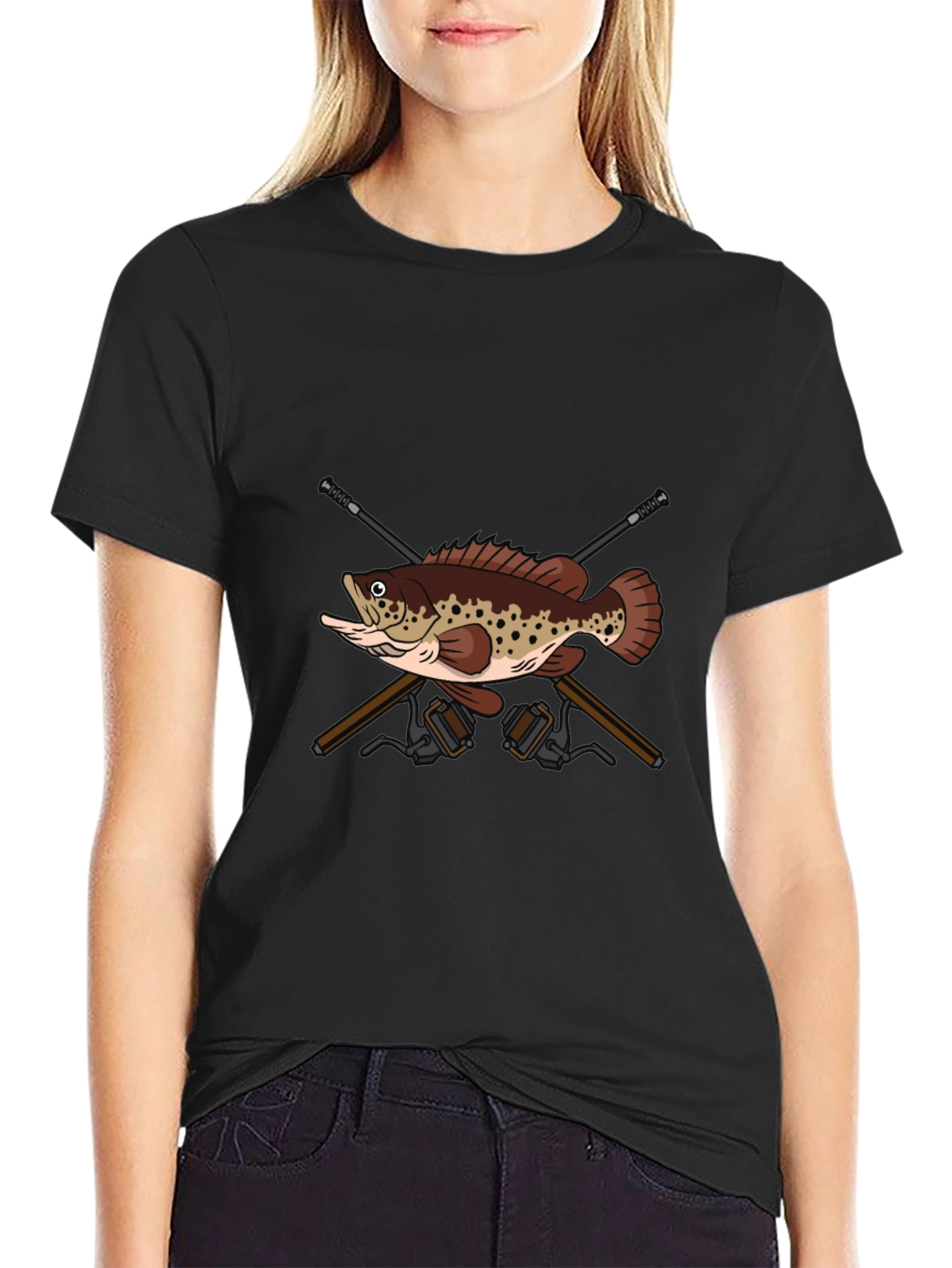 Fishing T-Shirt with Bass Design
