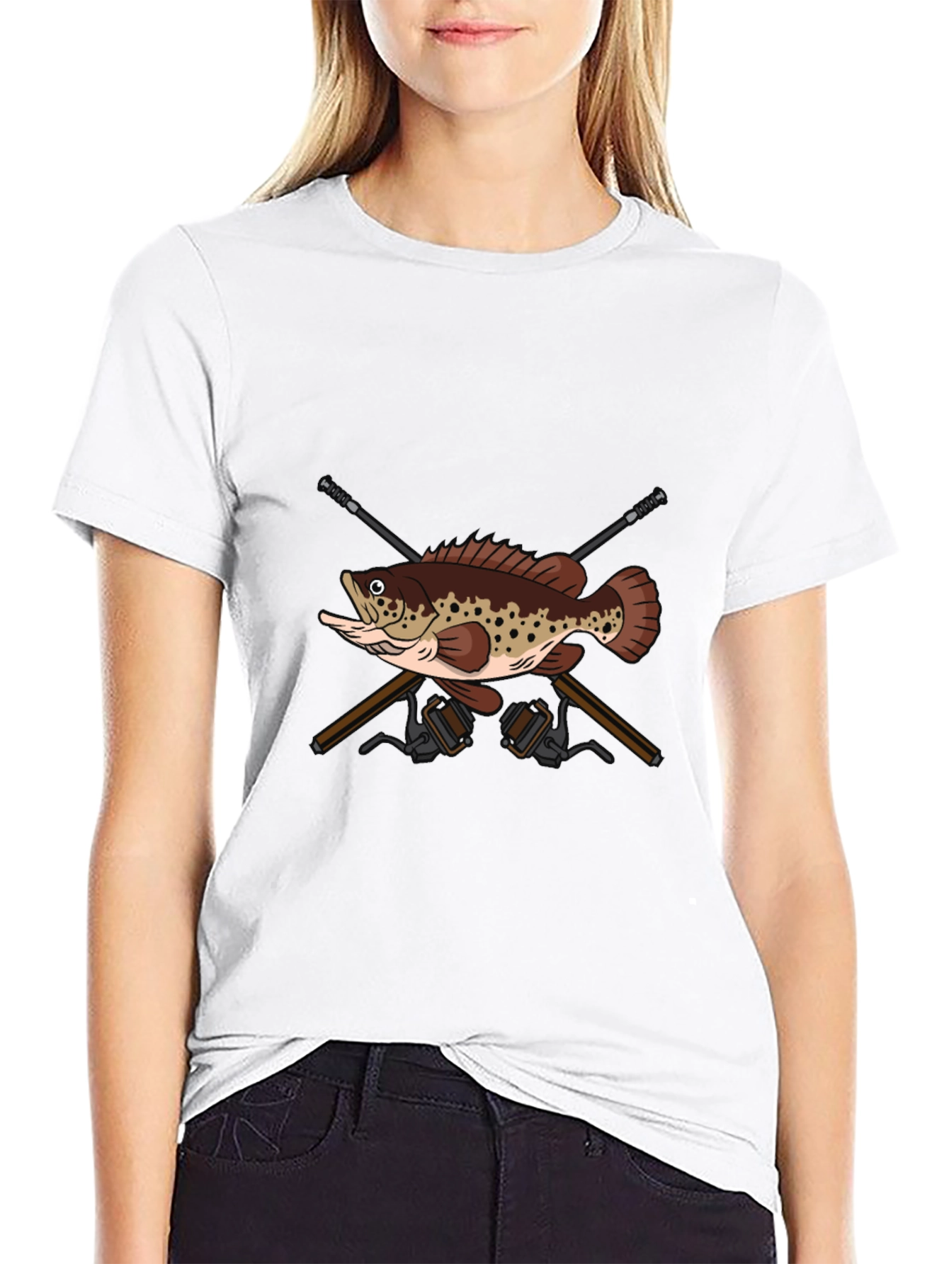 Fishing T-Shirt with Bass Design