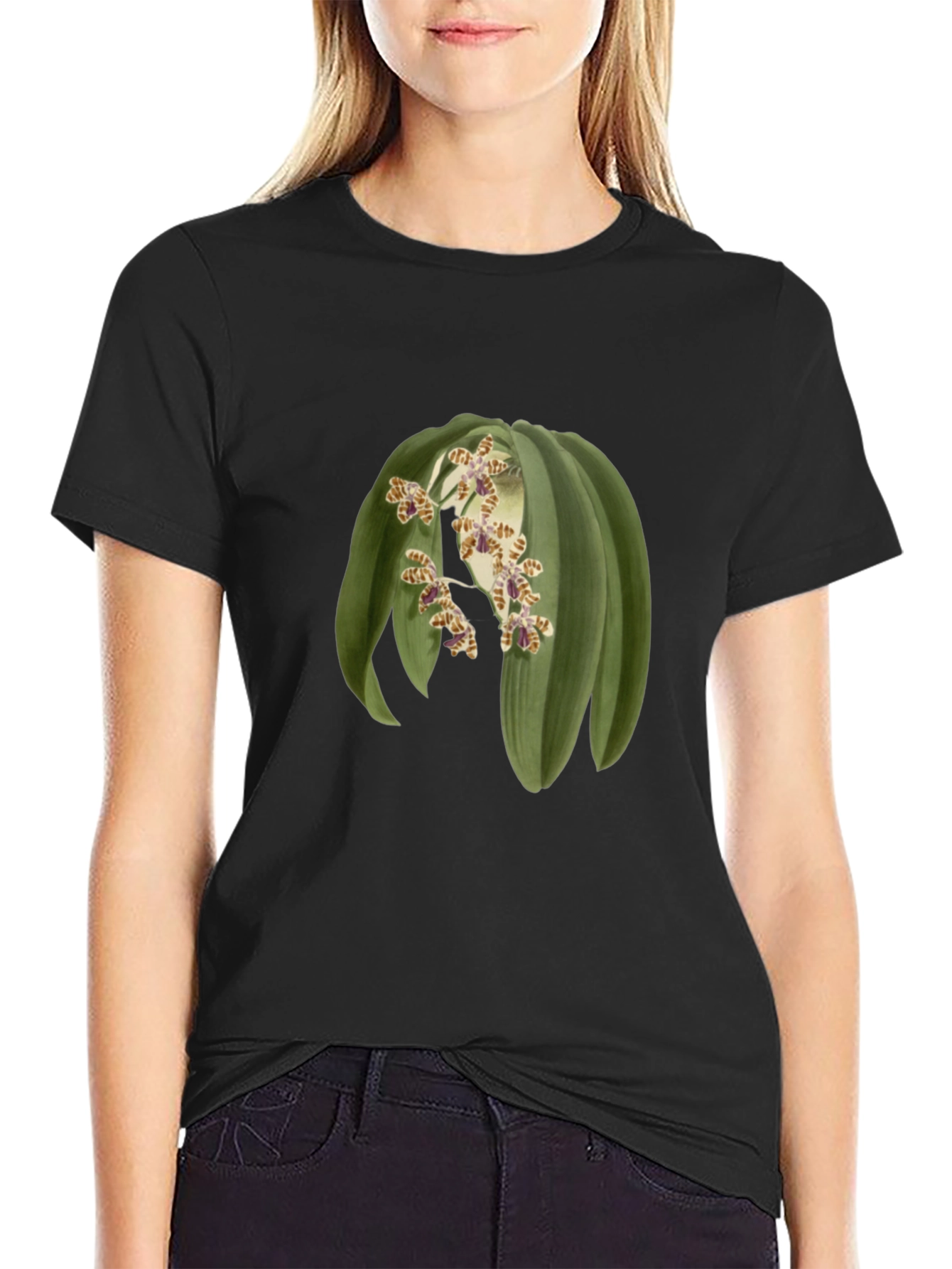 Botanical Print Tee - Unique Graphic T-Shirt
