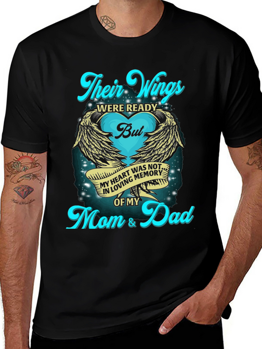 In Loving Memory T-Shirt Mom & Dad Memorial Tee