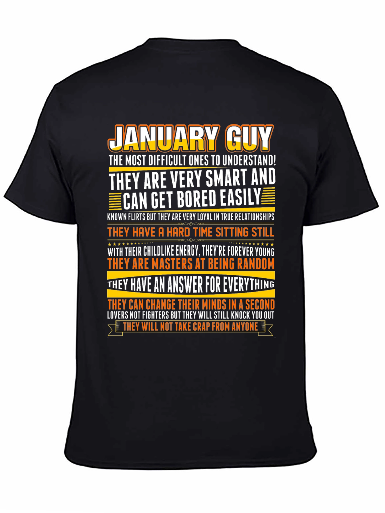 January Guy Graphic Tee - Black
