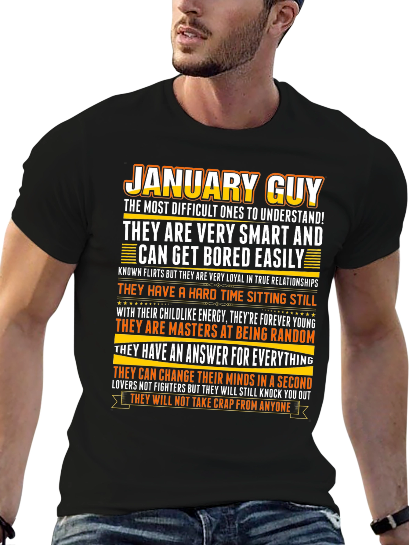 January Guy Graphic Tee - Black