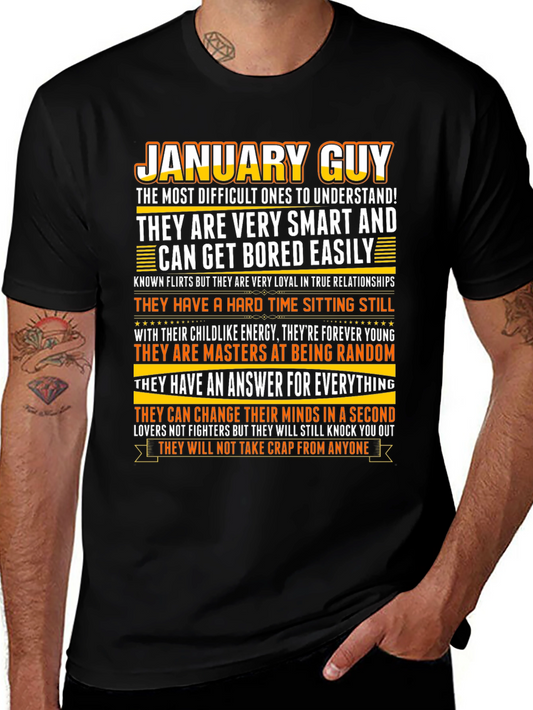 January Guy Graphic Tee - Black