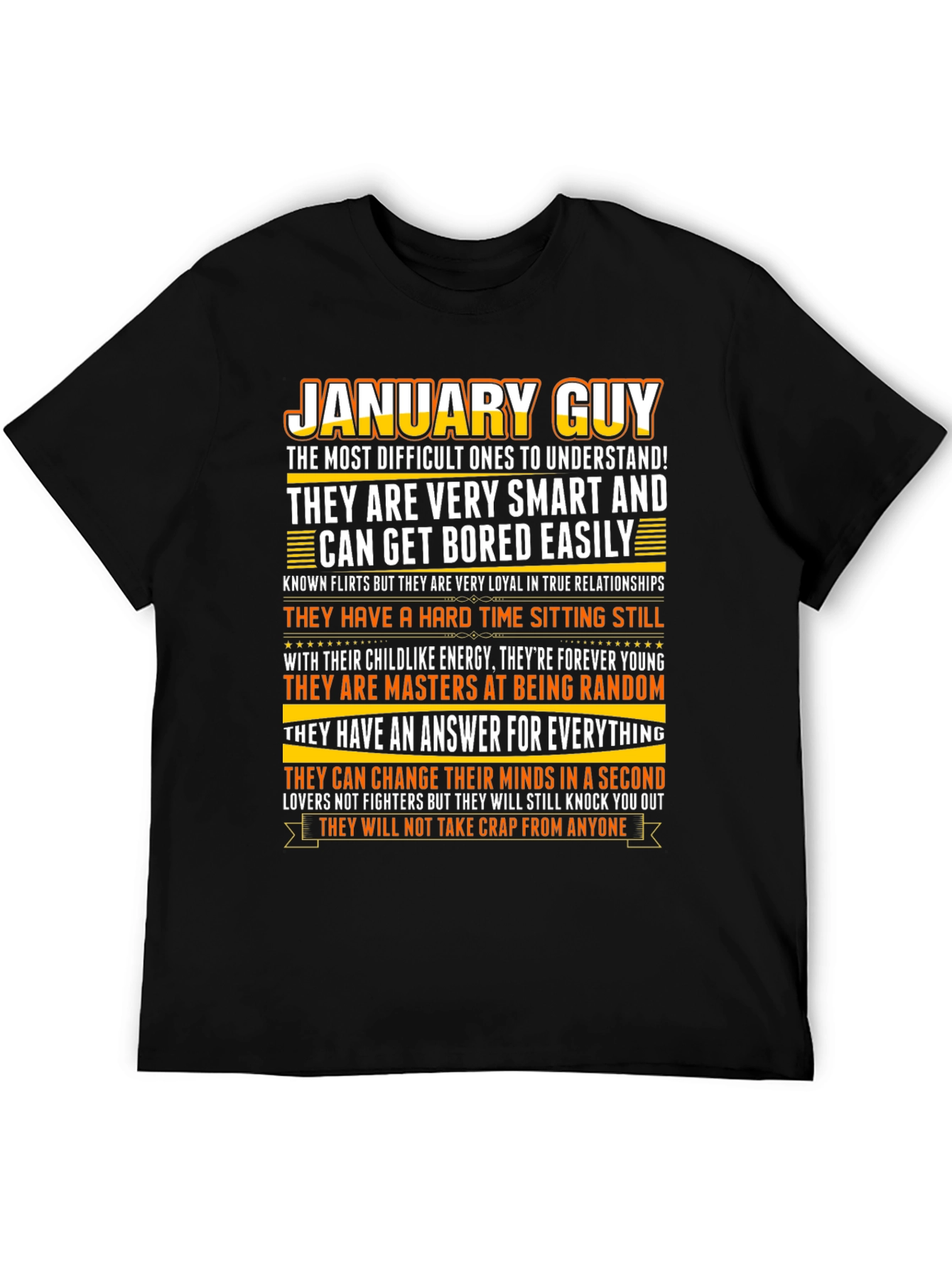January Guy Graphic Tee - Black