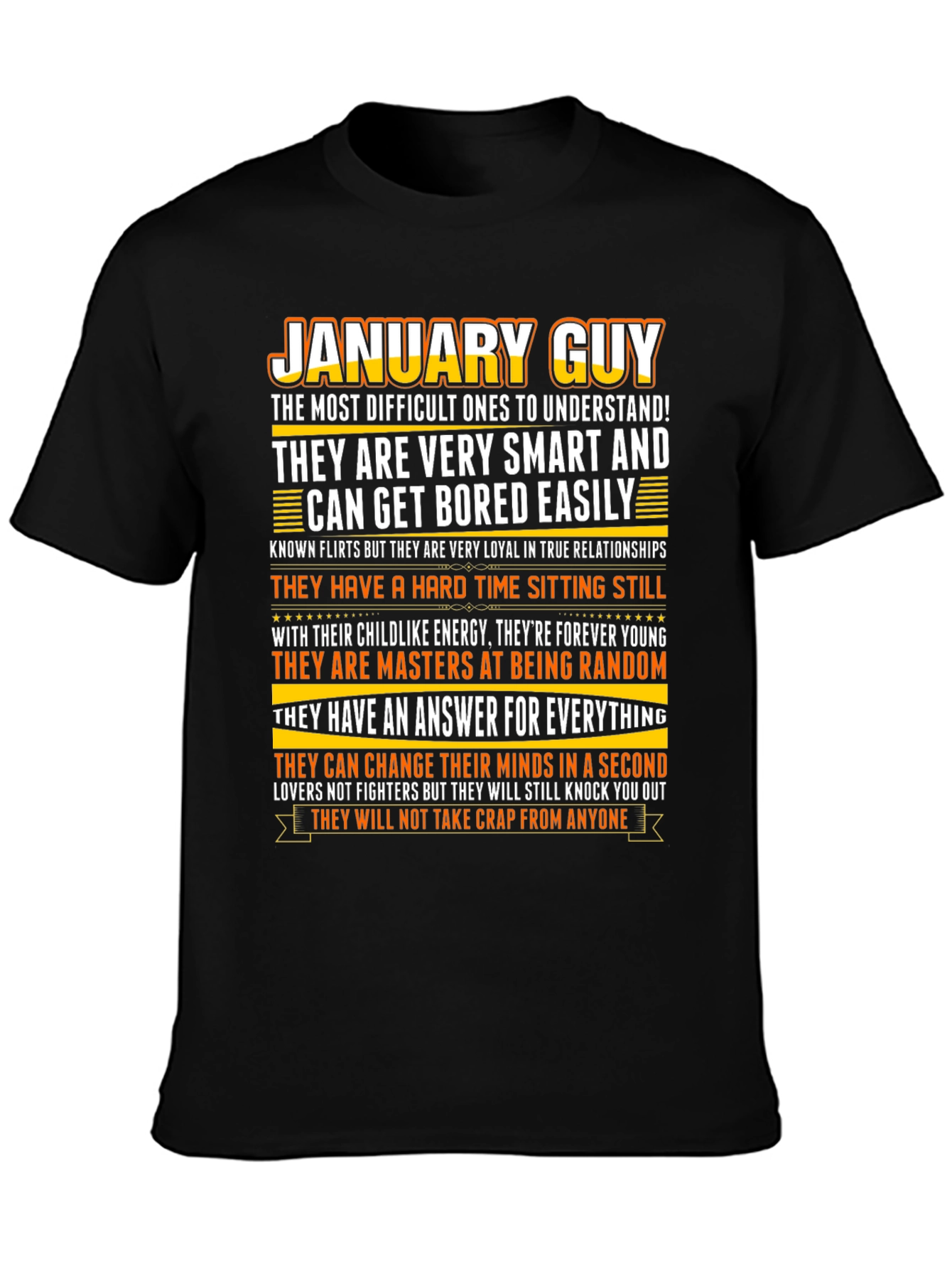January Guy Graphic Tee - Black