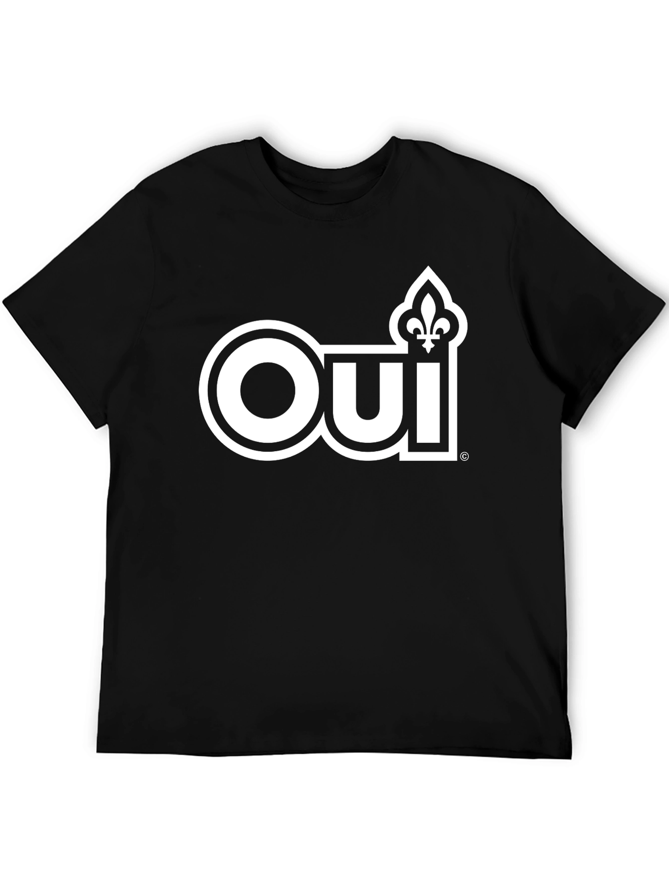 Oui Fleur-de-Lis Graphic Tee - Black