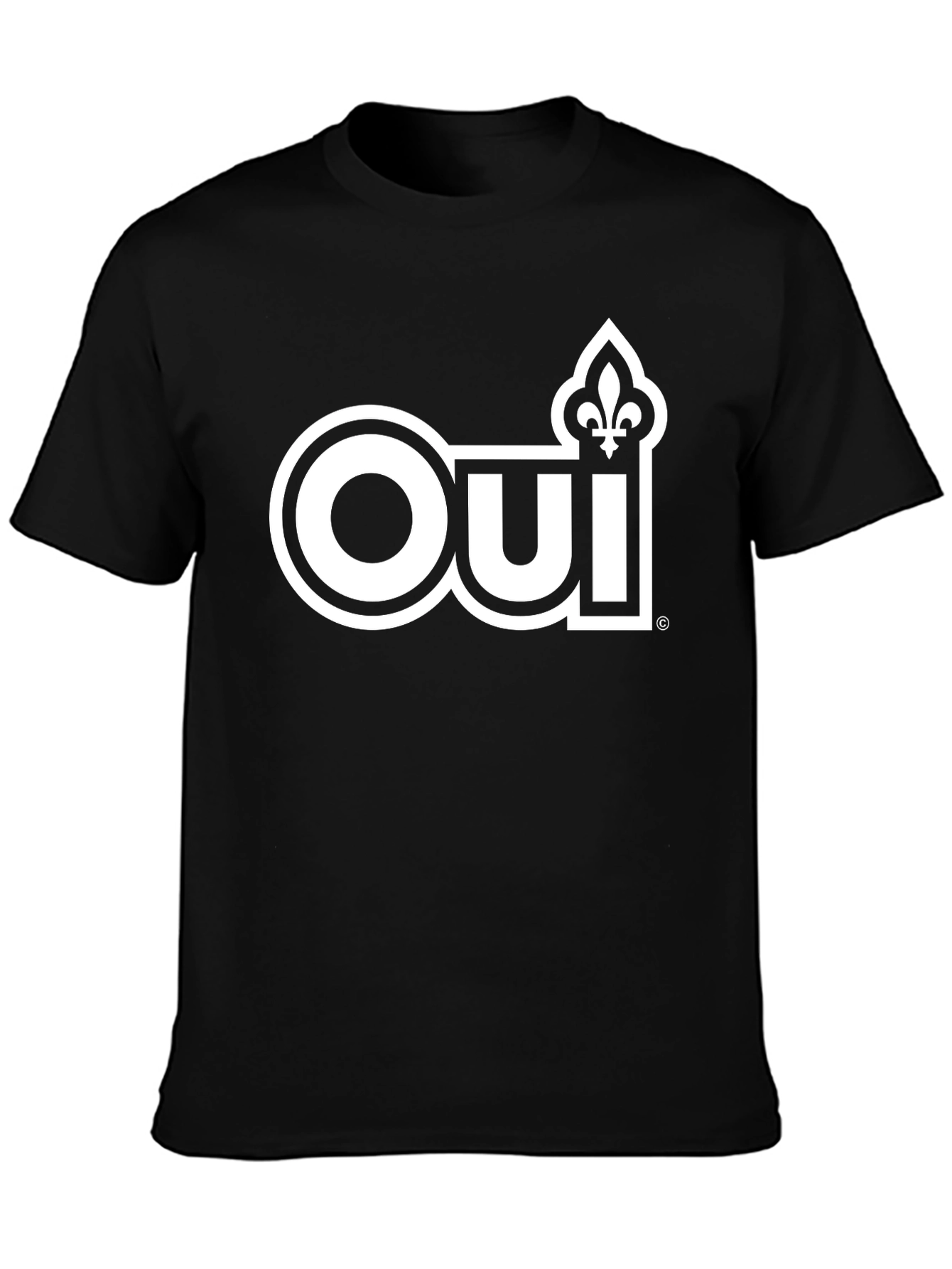 Oui Fleur-de-Lis Graphic Tee - Black