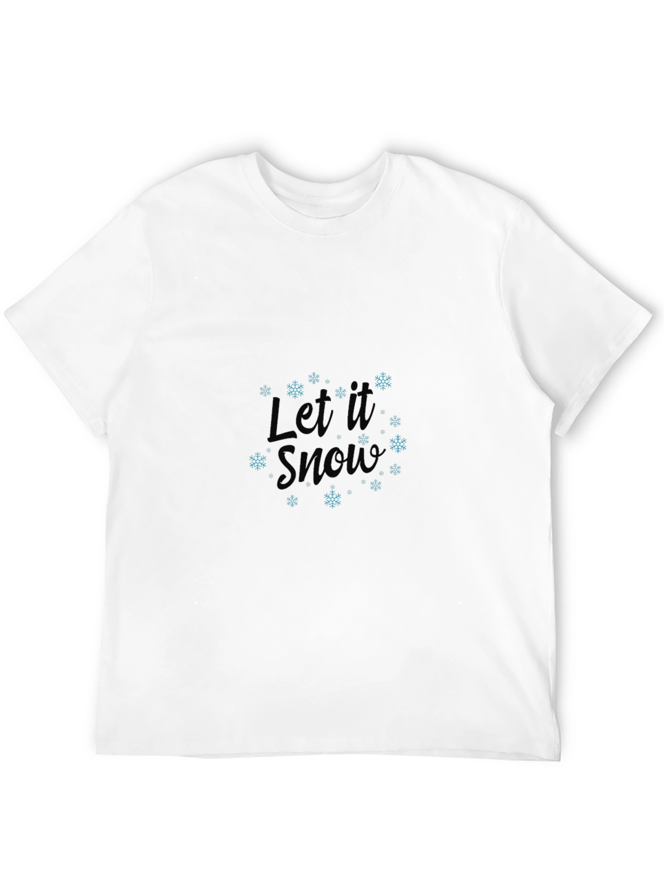 Let It Snow Black T-Shirt