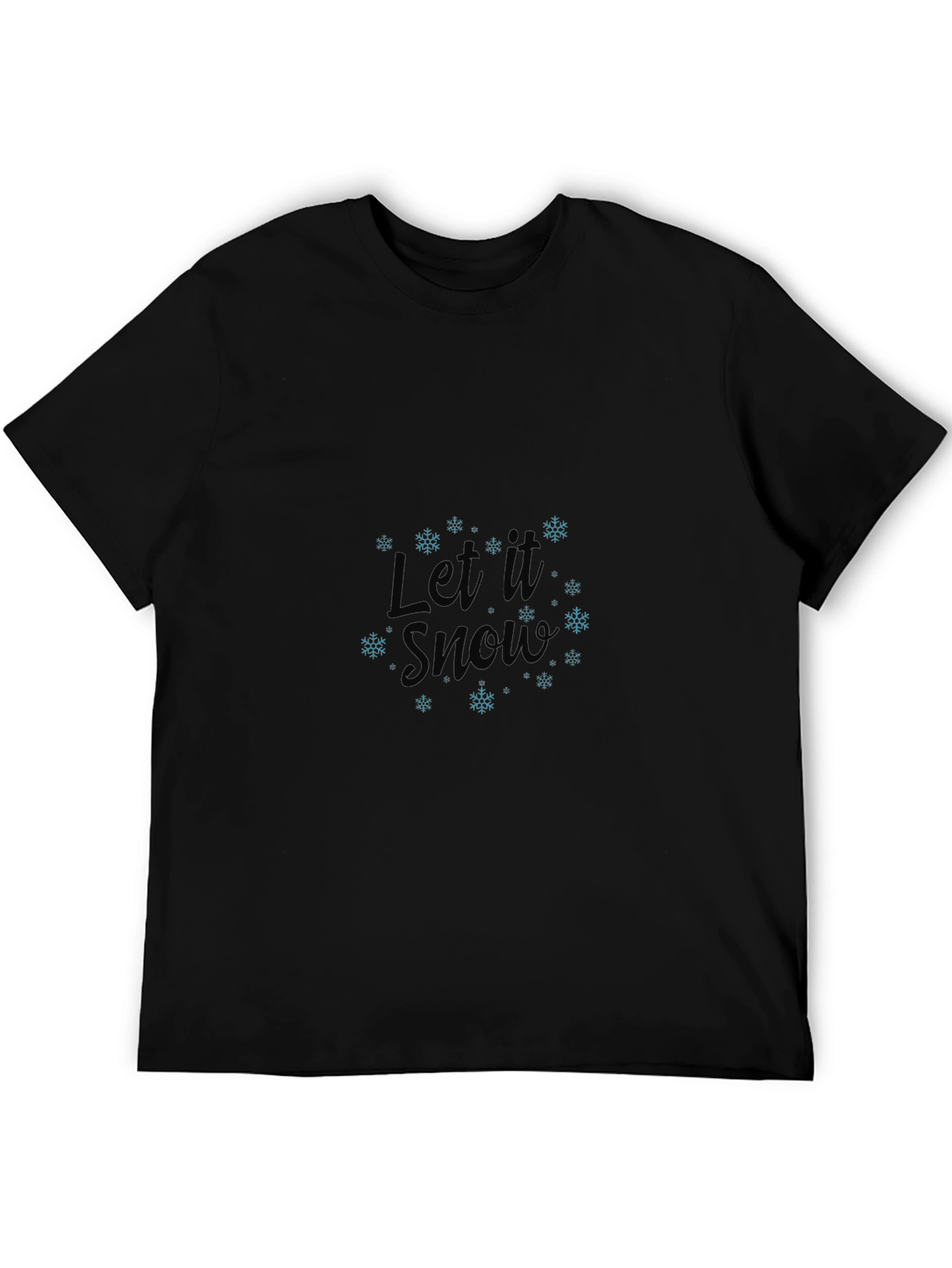 Let It Snow Black T-Shirt