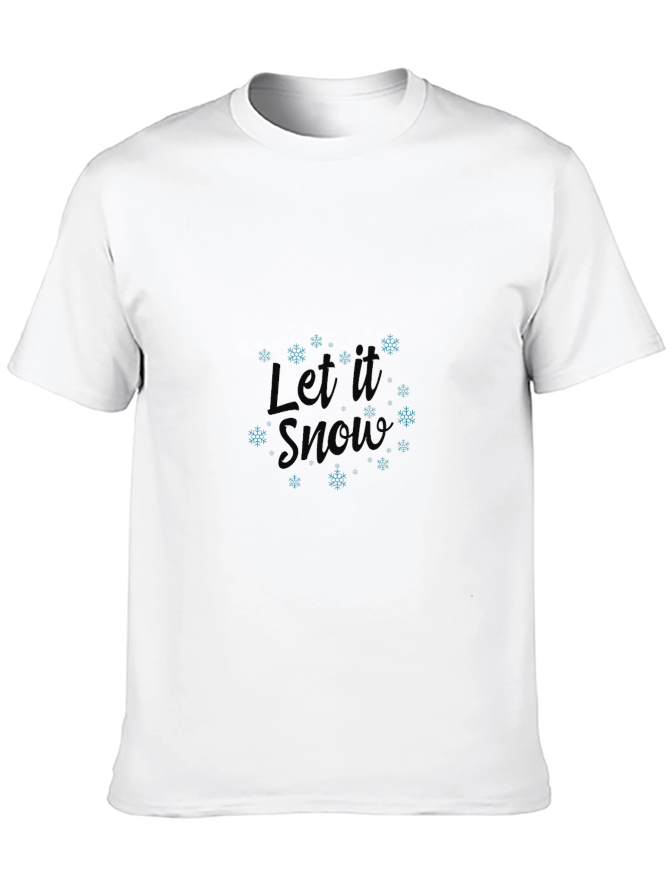 Let It Snow Black T-Shirt
