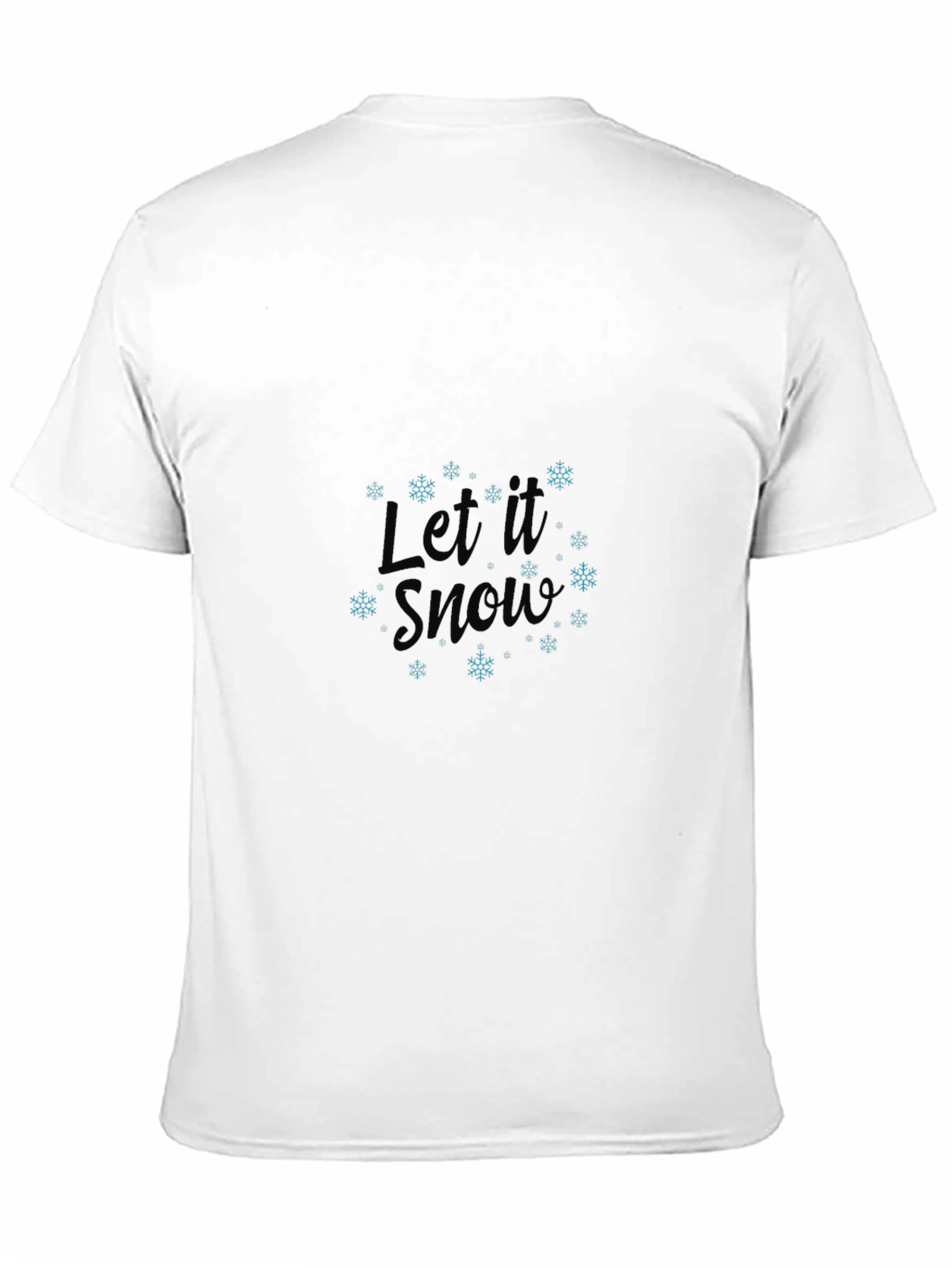 Let It Snow Black T-Shirt