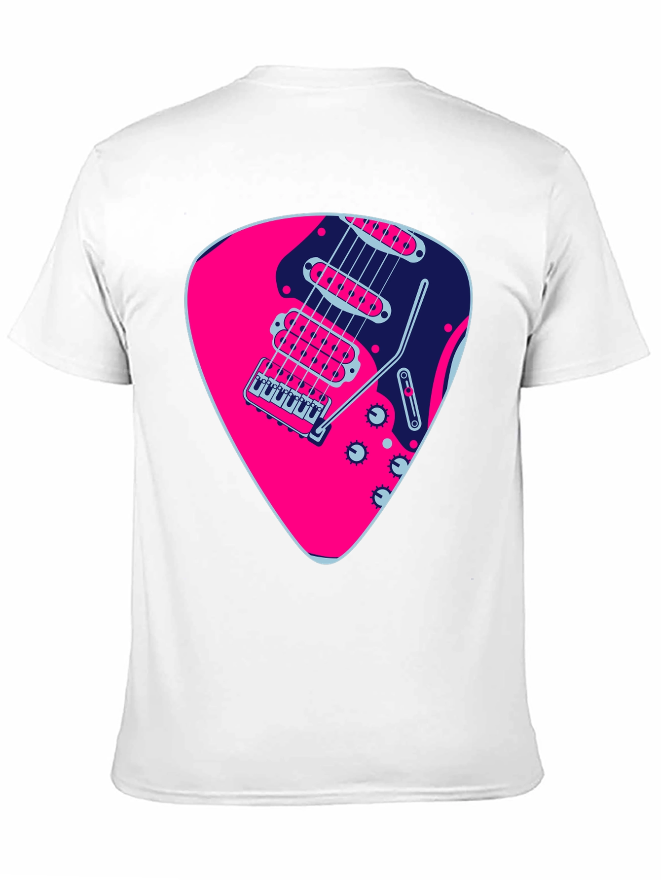 Guitar Pick Graphic Black T-Shirt