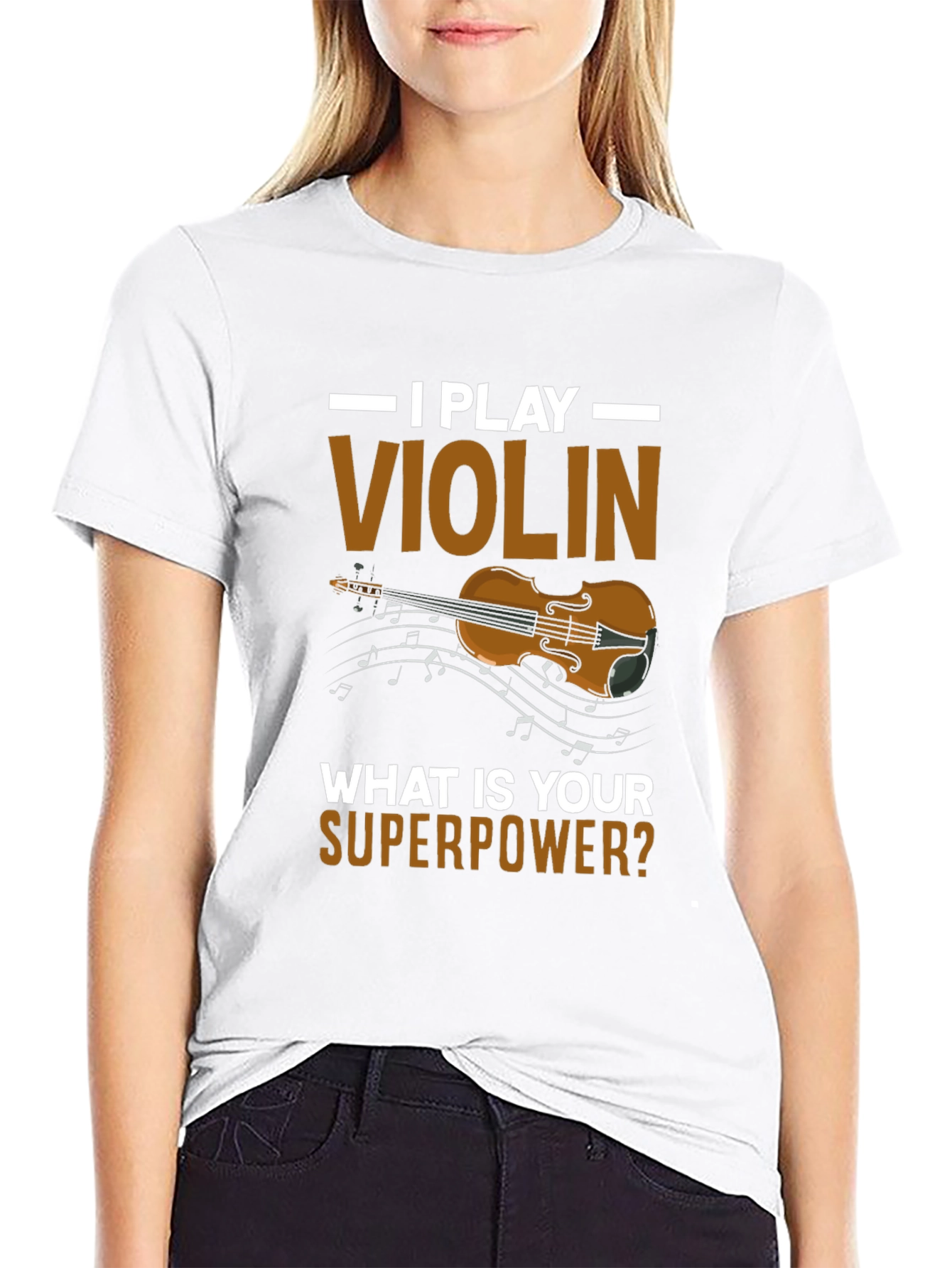 I Play Violin T-Shirt - Superpower Tee