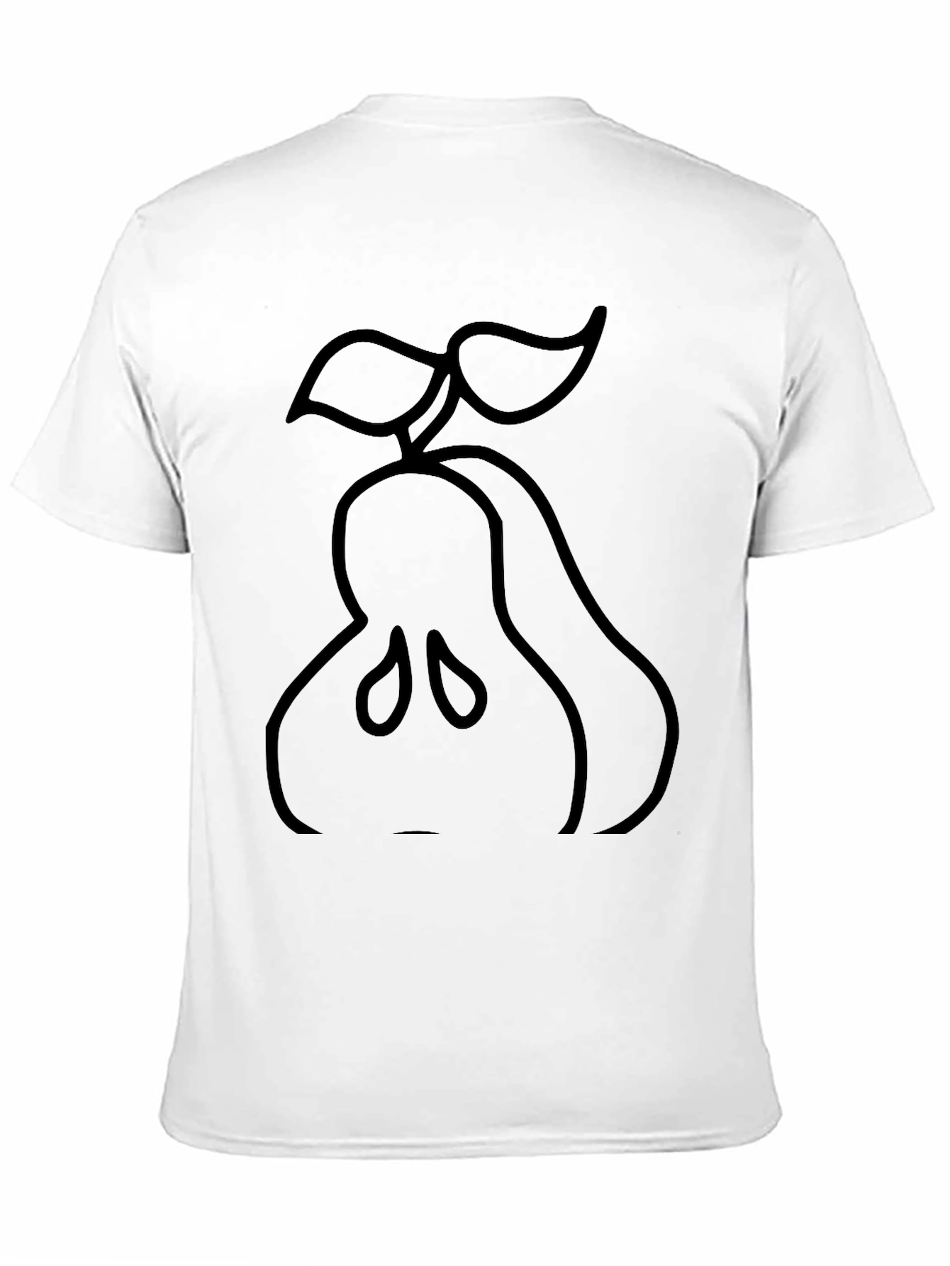 Black Pear Graphic Tee - Stylish Casual Wear