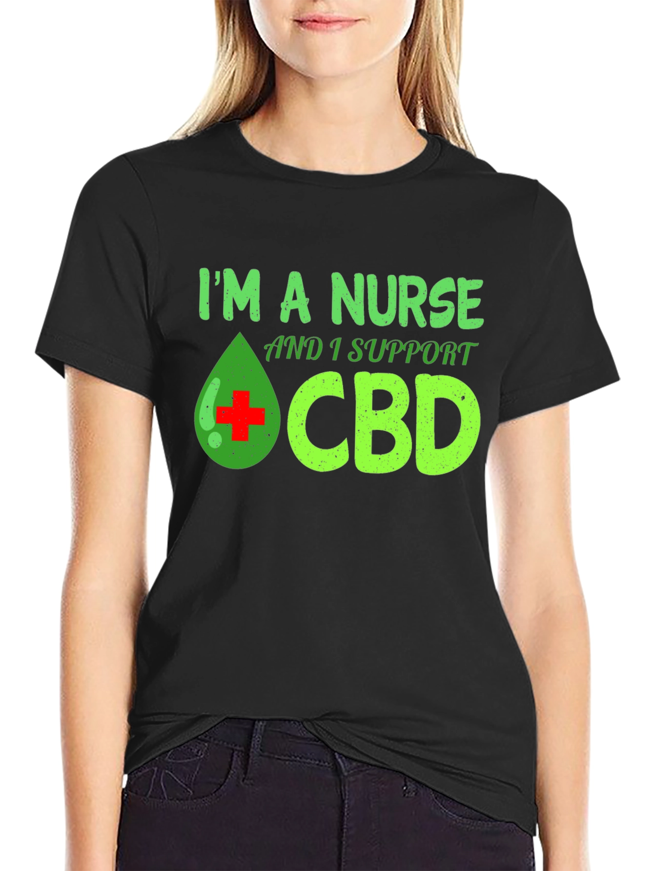 Im a Nurse and I Support CBD T-Shirt