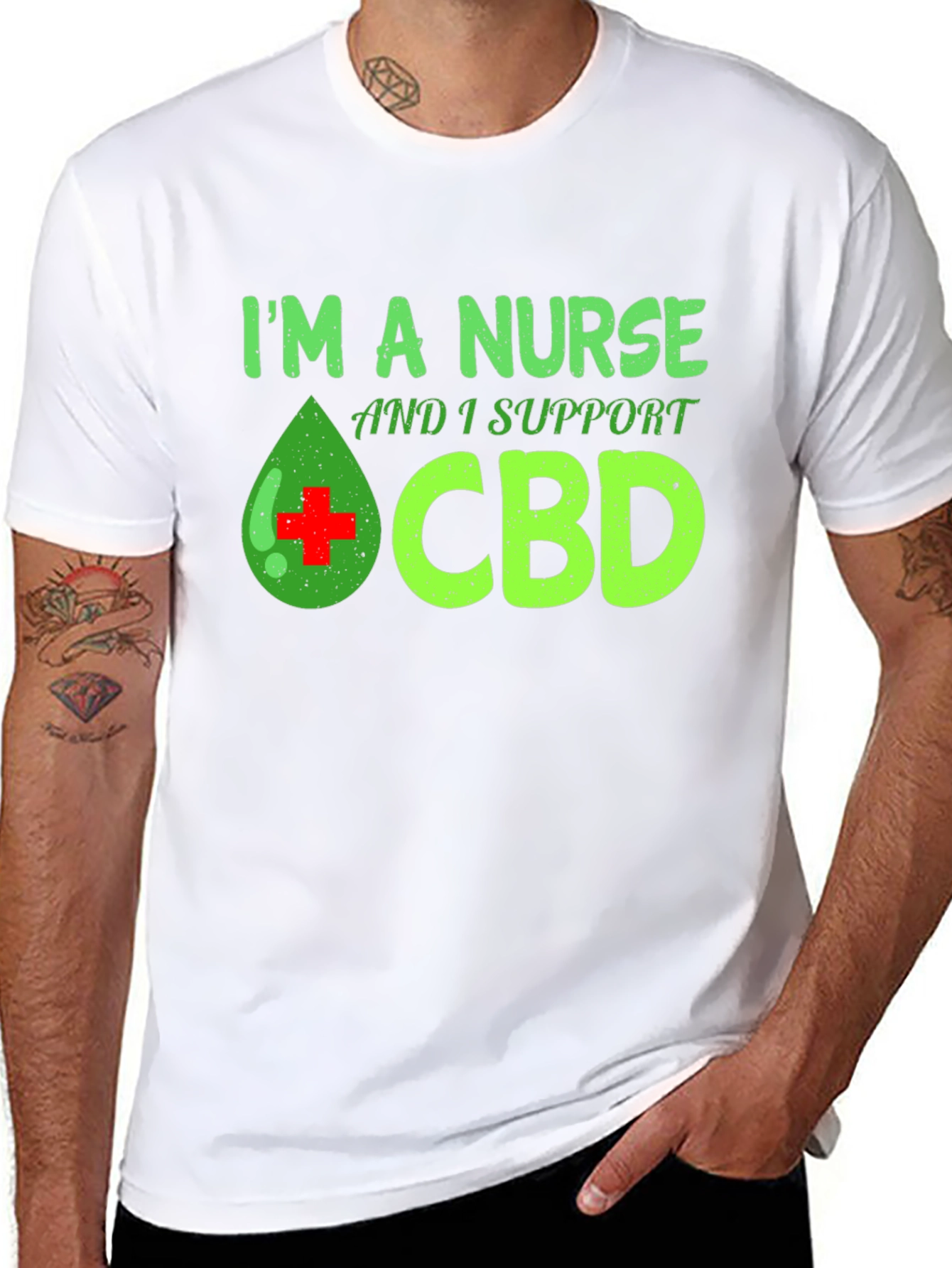 Im a Nurse and I Support CBD T-Shirt